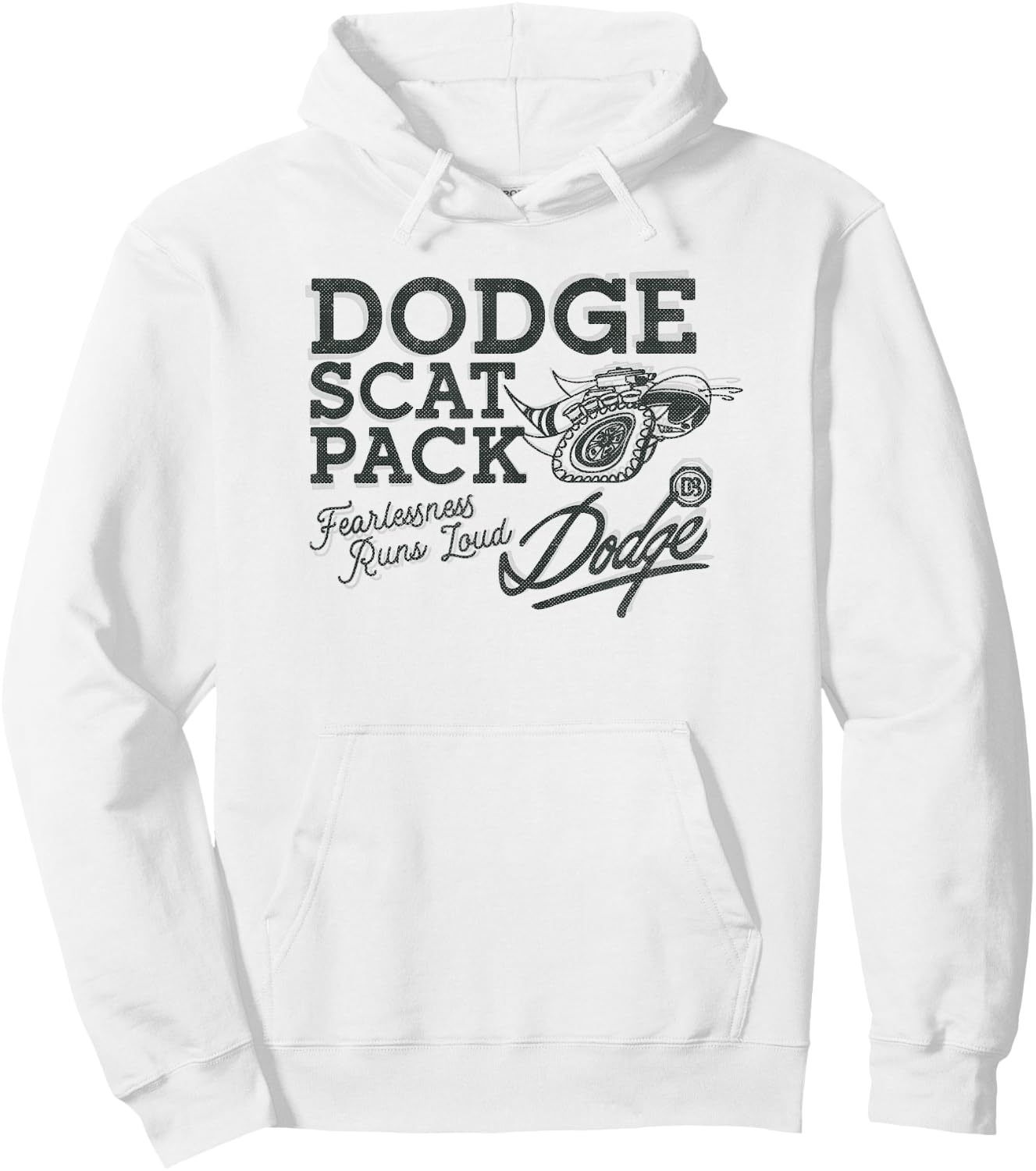 Dodge Retro Scat Pack Hoodie - Hoodie | White