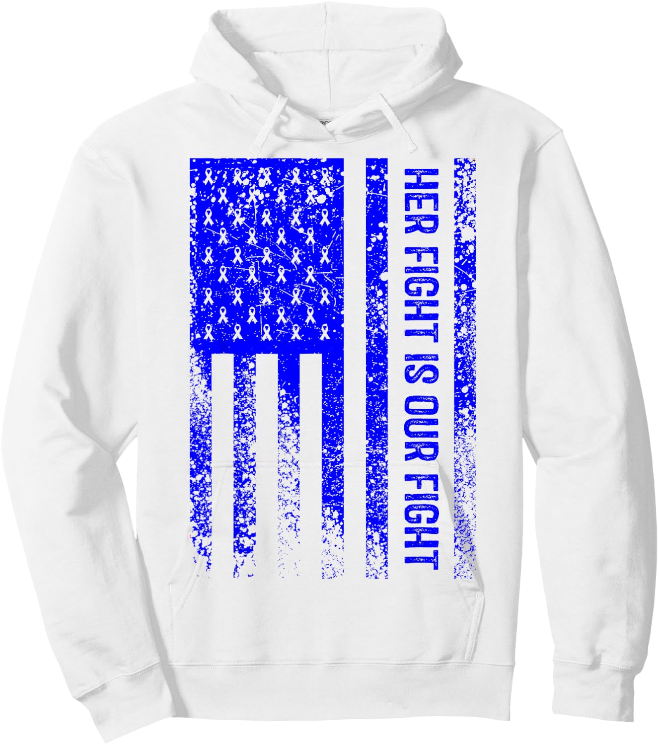 Her Fight Is Our Fight Angelman Syndrome Awareness Hoodie - Hoodie | White