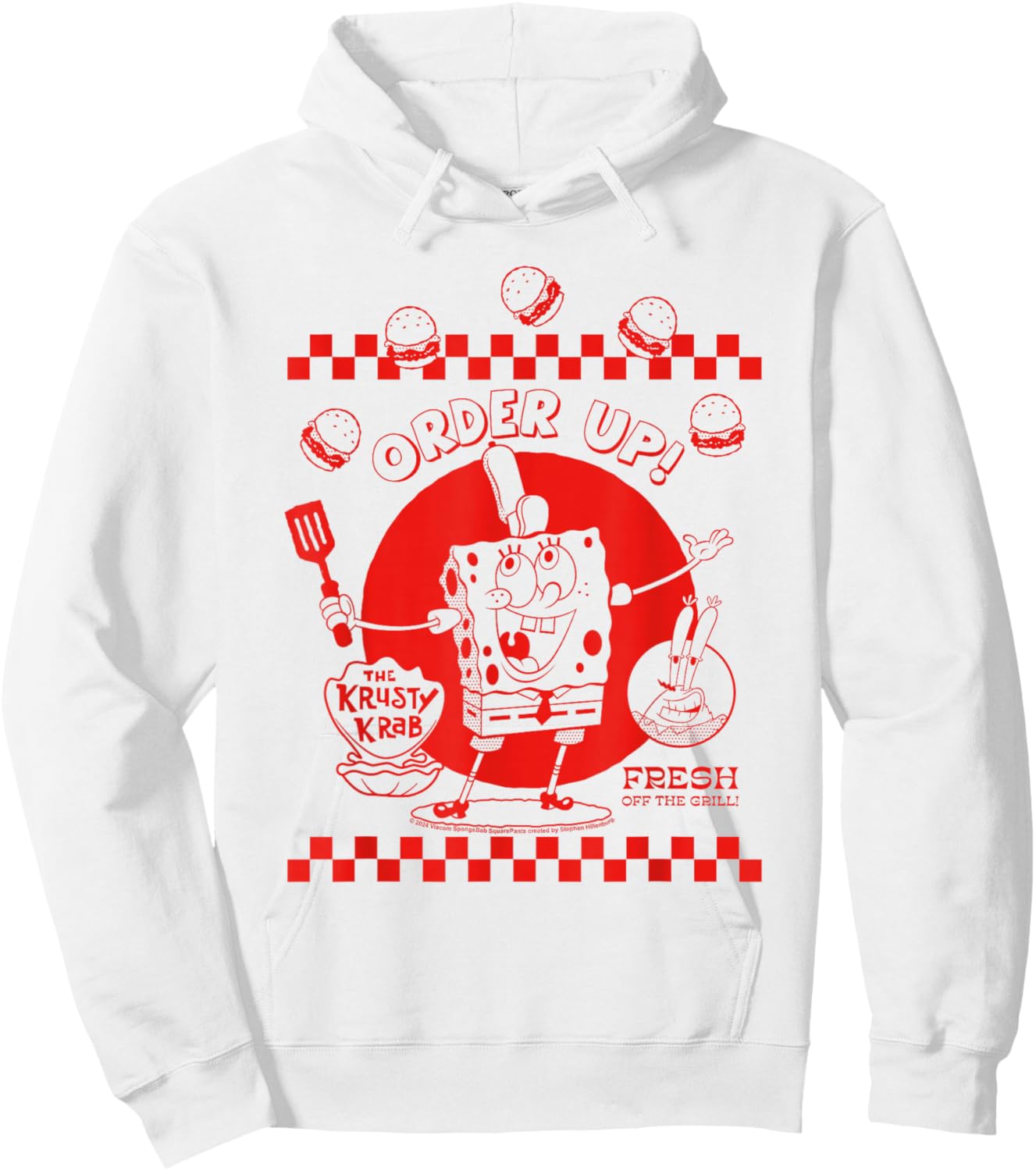 SpongeBob SquarePants Order Up! Hoodie - Hoodie | White