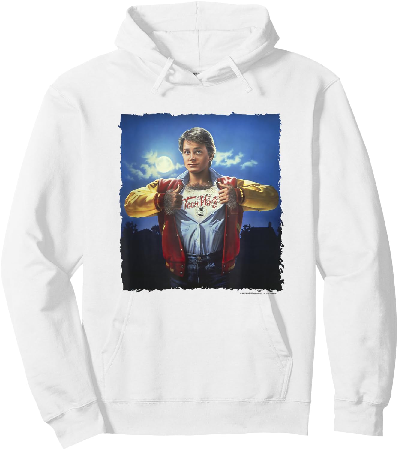 Teen Wolf Scott Howard Classic Movie Poster Vintage Hoodie - Hoodie | White