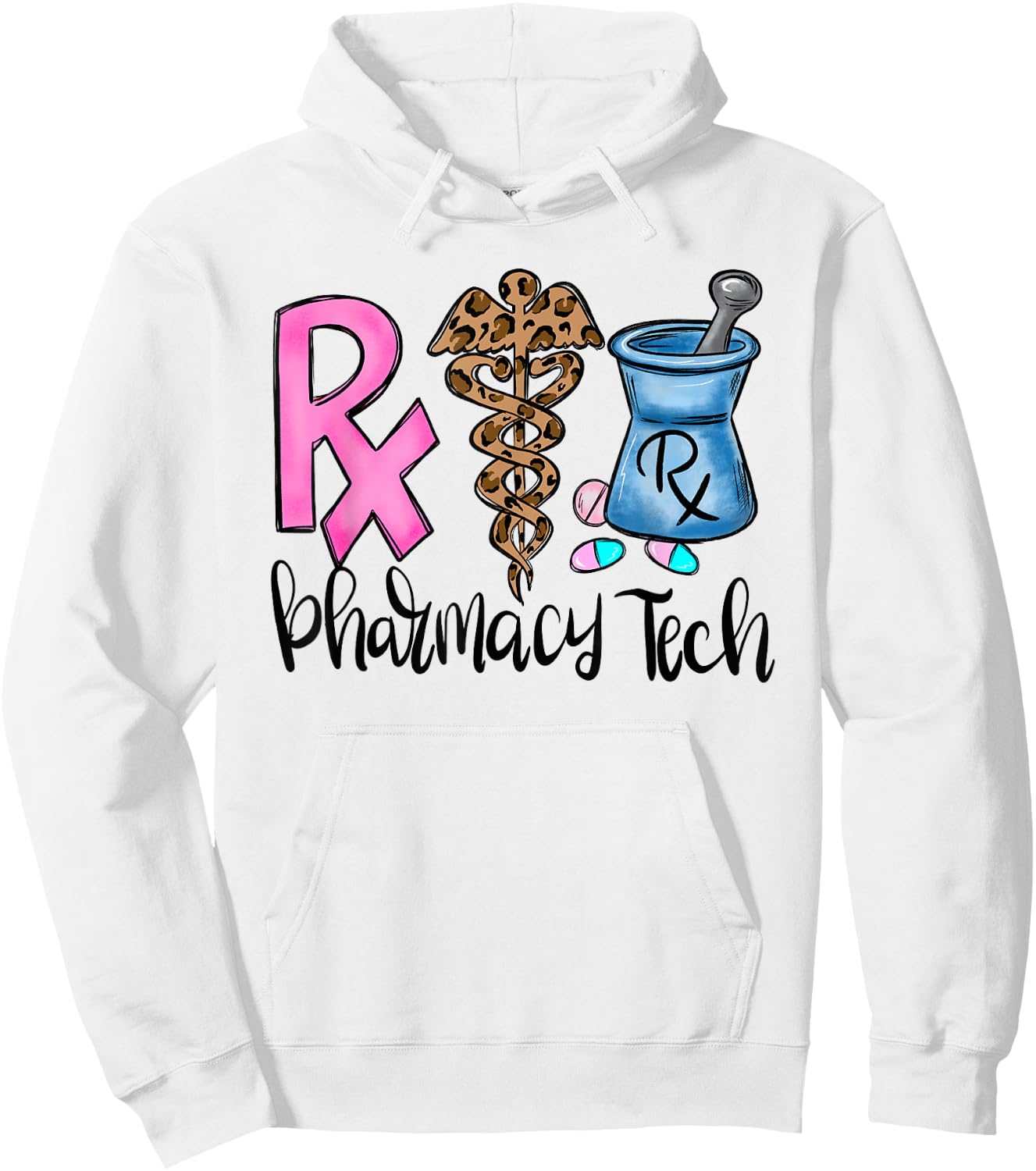 Pharmacy Tech CPhT Funny Pharmacist Assistant PTCE Squad Hoodie - Hoodie | White