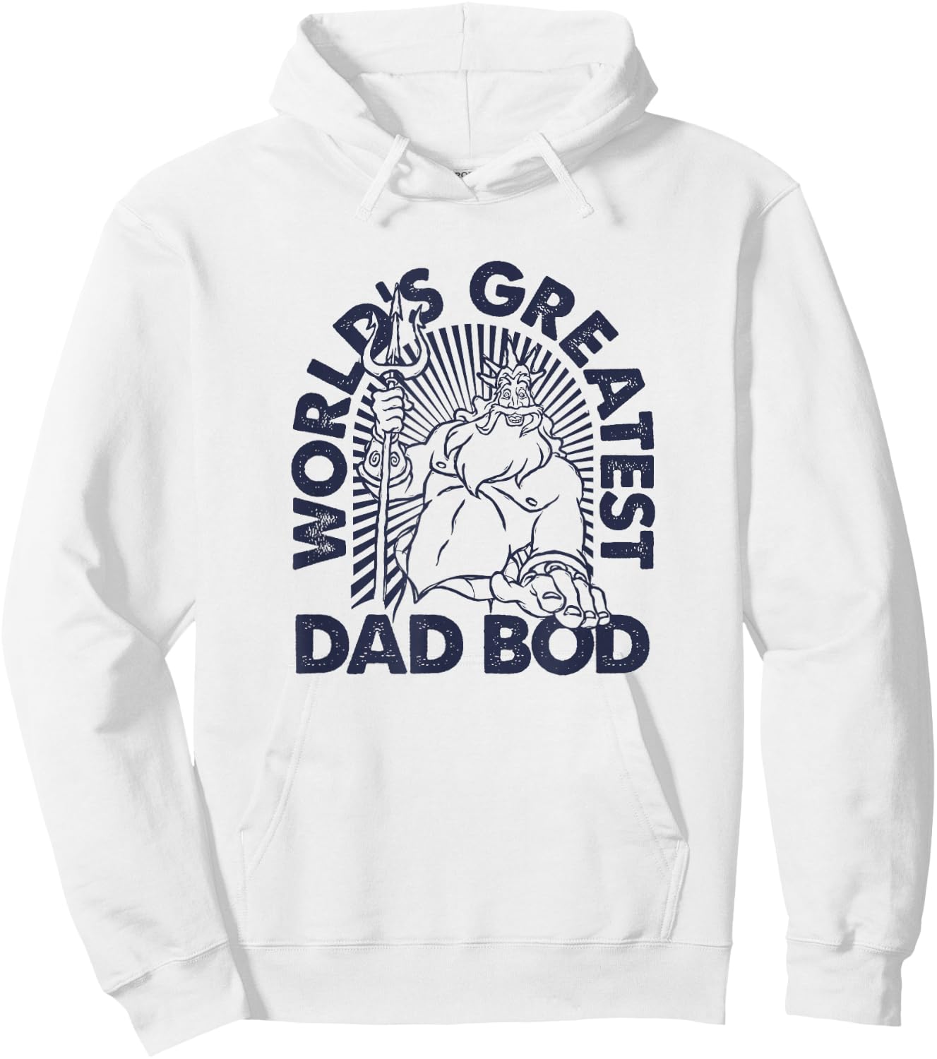 Disney The Little Mermaid King Triton World's Greatest Dad Hoodie - Hoodie | White