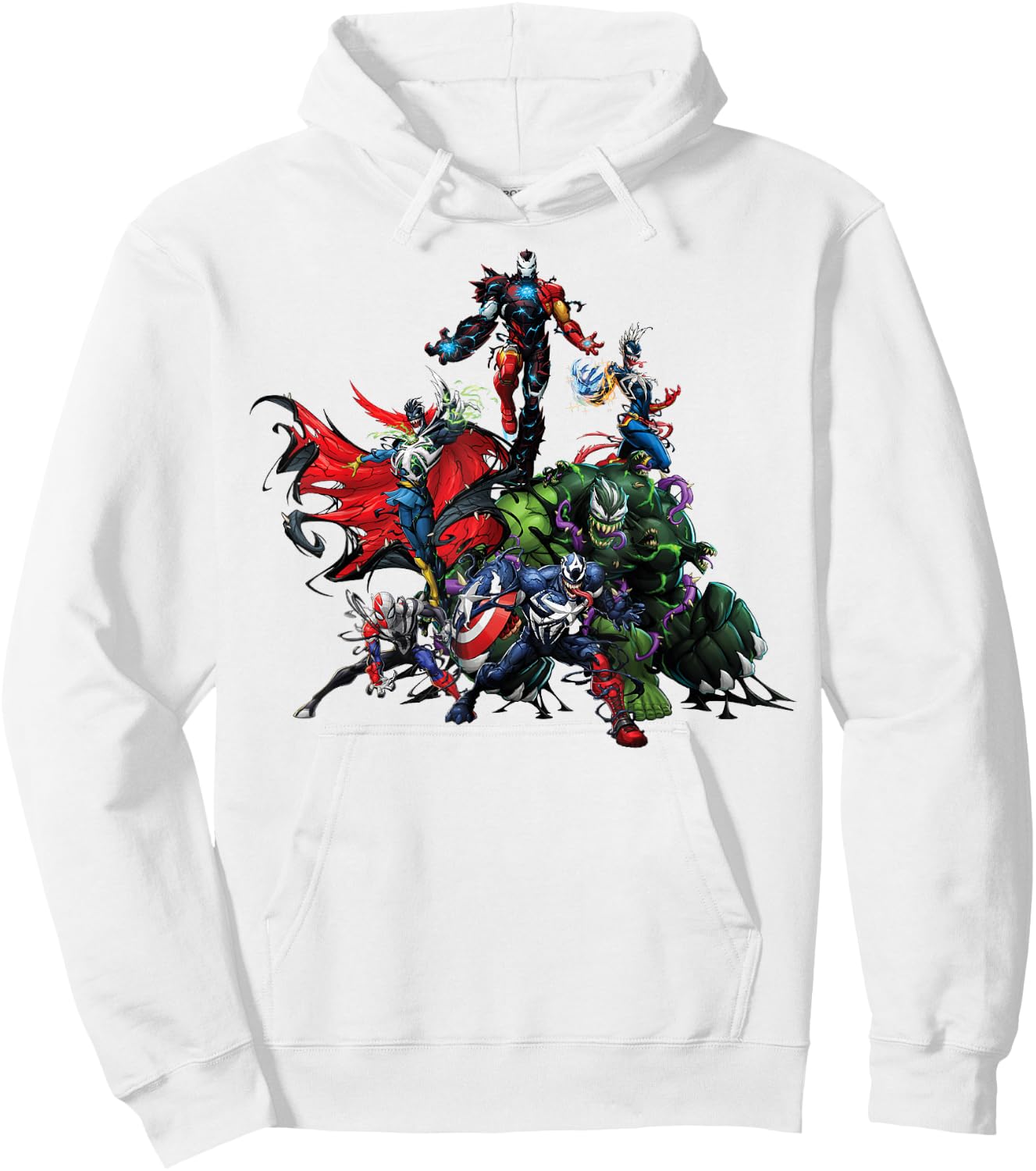 Marvel Spider-Man Maximum Venom Avengers Venomized Small Hoodie - Hoodie | White