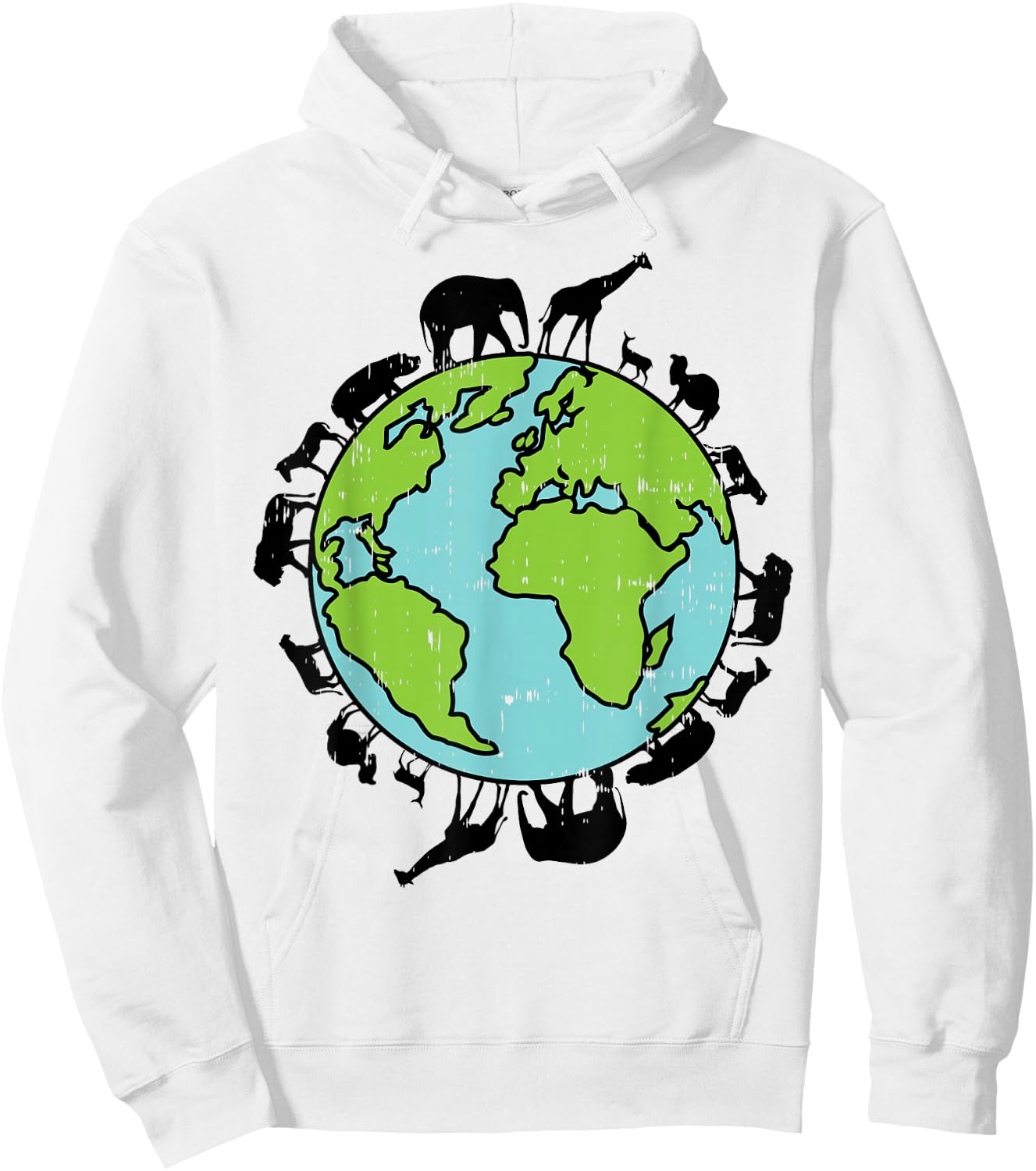 Earth Animals Wildlife Conservation Environmentalist Gift Hoodie - Hoodie | White