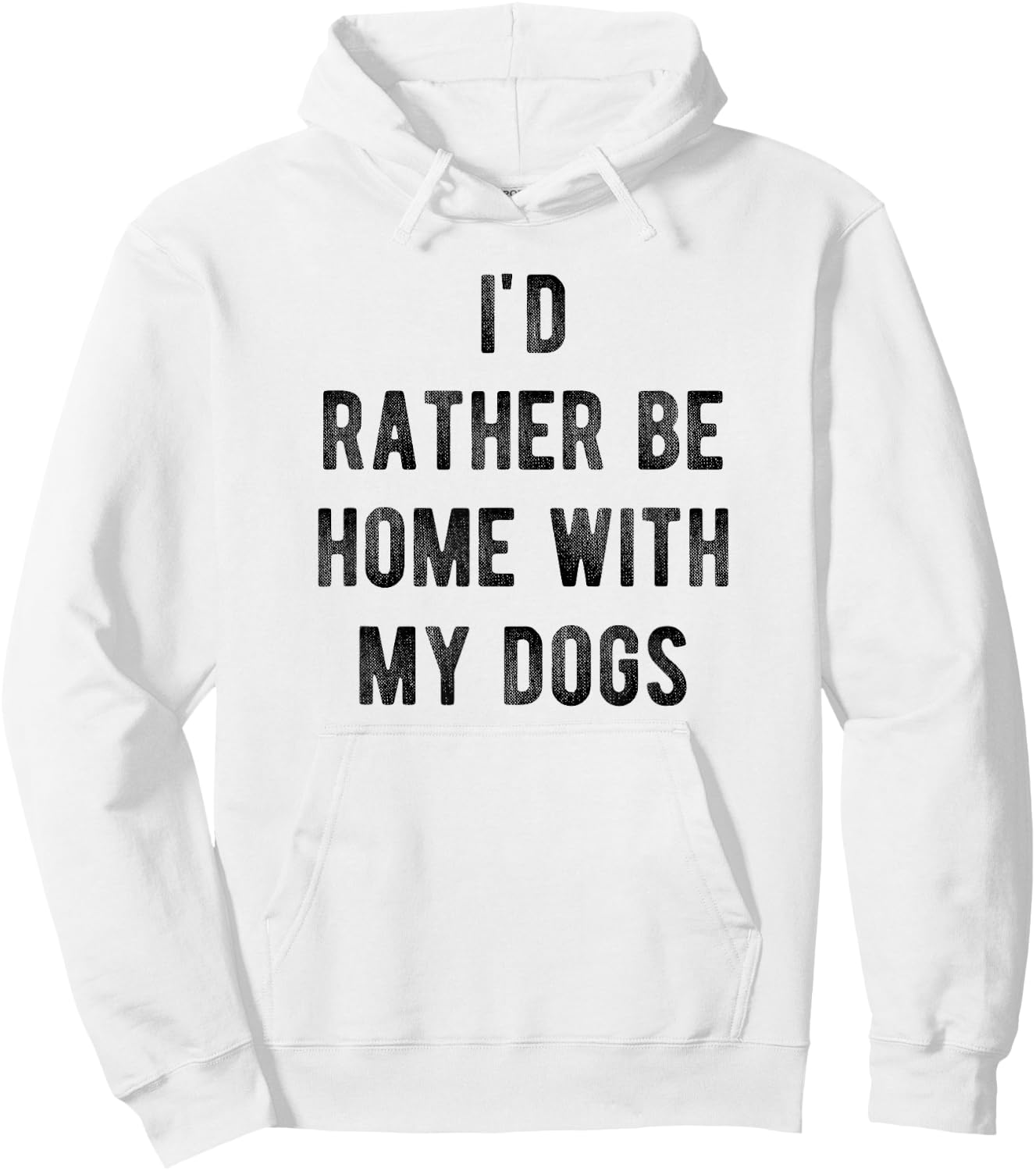 I'd Rather Be At Home With My Dog Shirt Mom & Dog Parent Hoodie - Hoodie | White