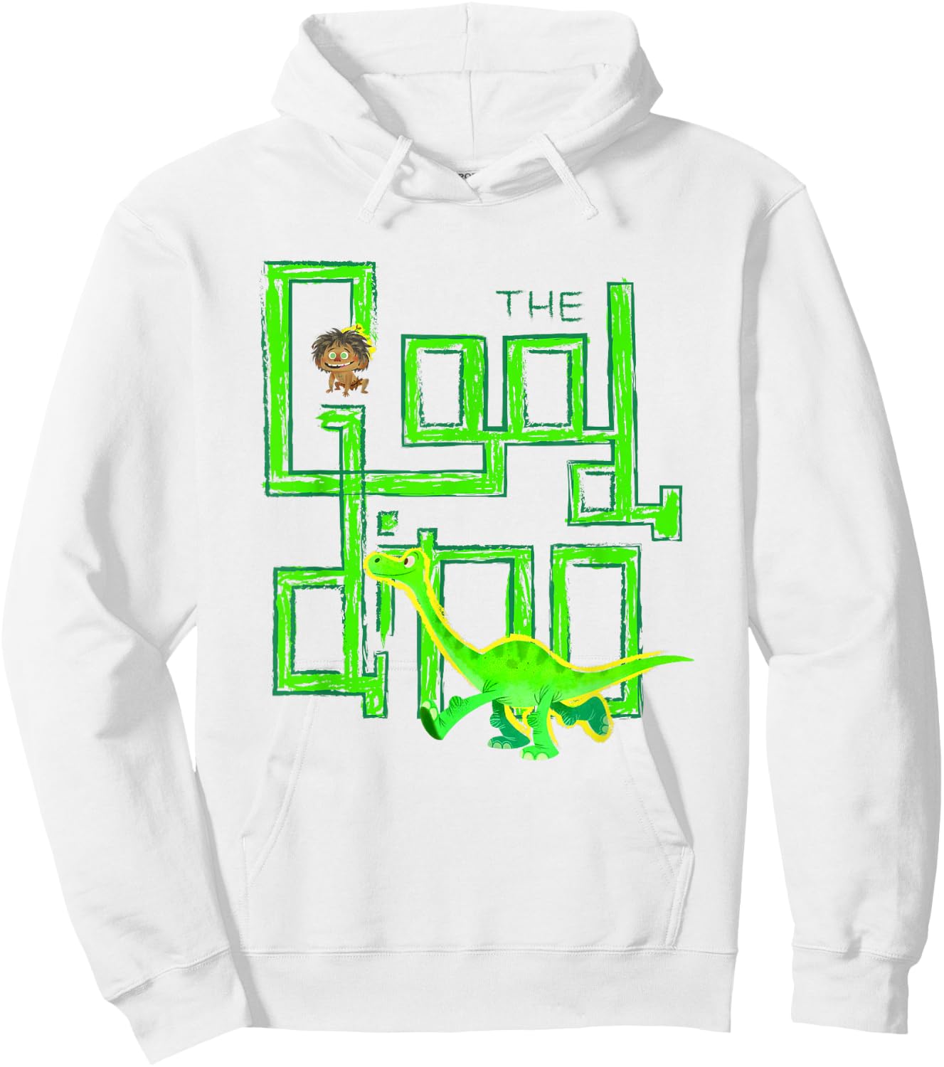 Disney Pixar The Good Dinosaur Good Dino Arlo Spot Text Logo Hoodie - Hoodie | White