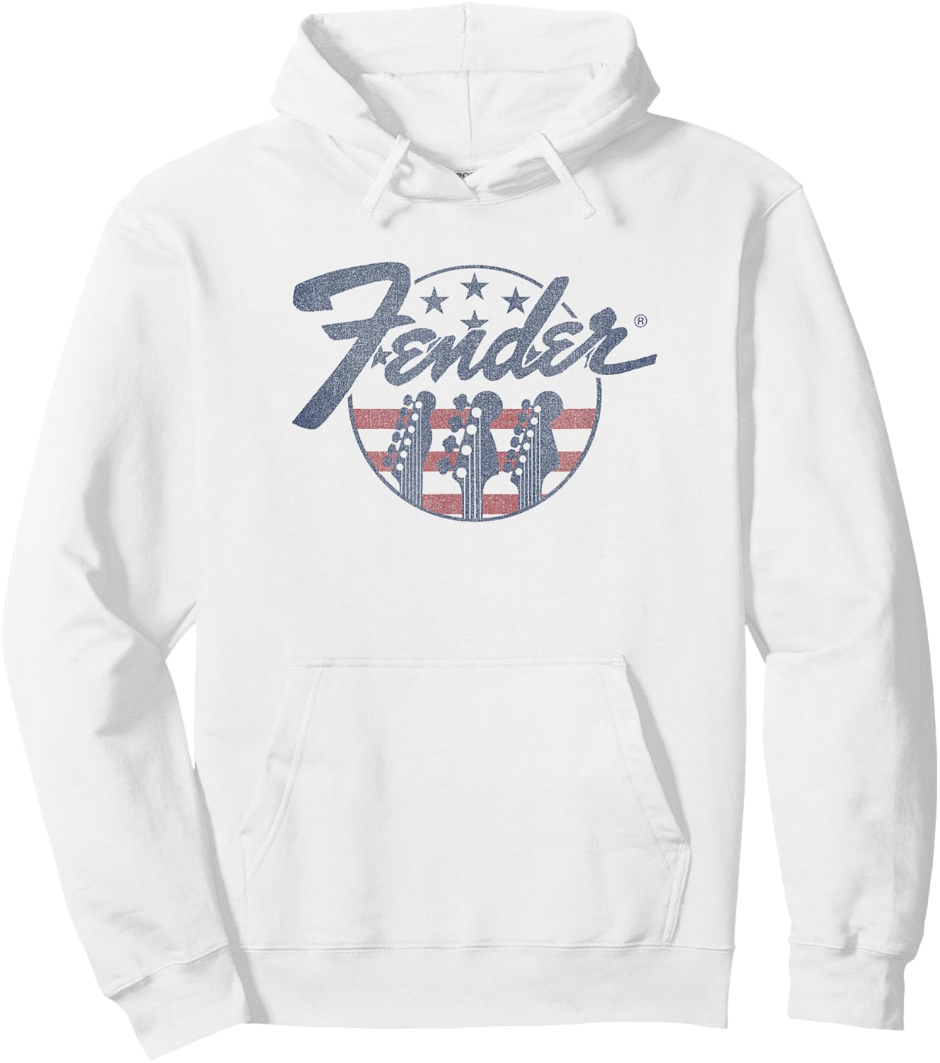 Fender Guitar Flag Hoodie - Hoodie | White