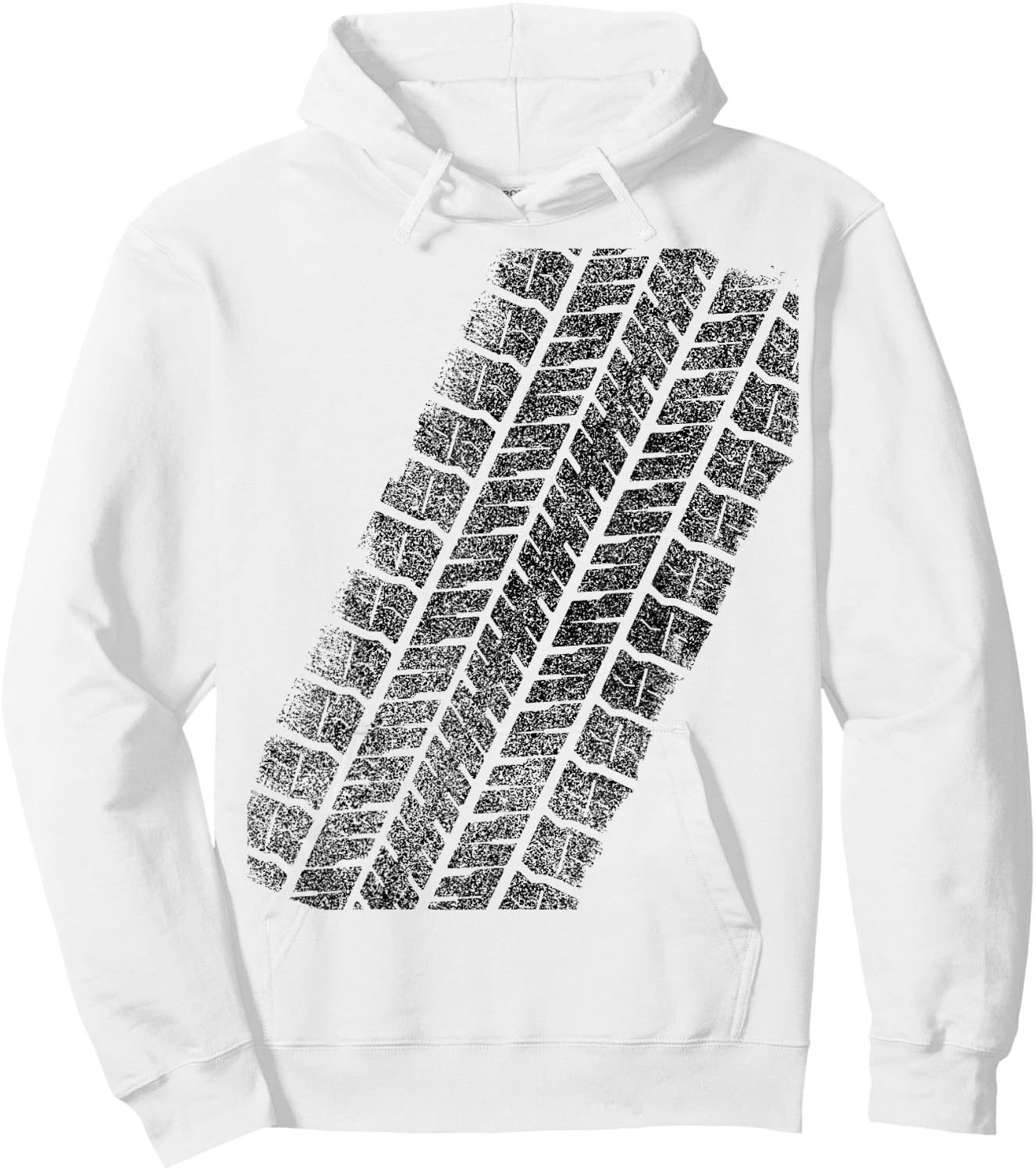 Tire Track funny halloween Hoodie - Hoodie | White
