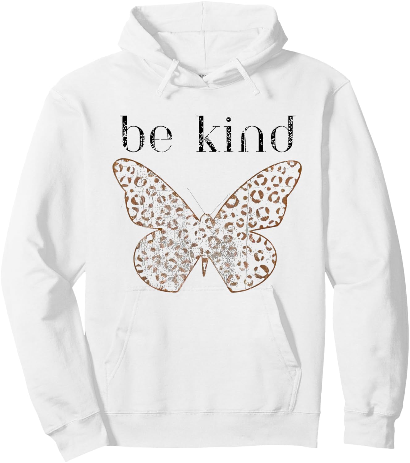 Be Kind Butterfly Hoodie - Hoodie | White