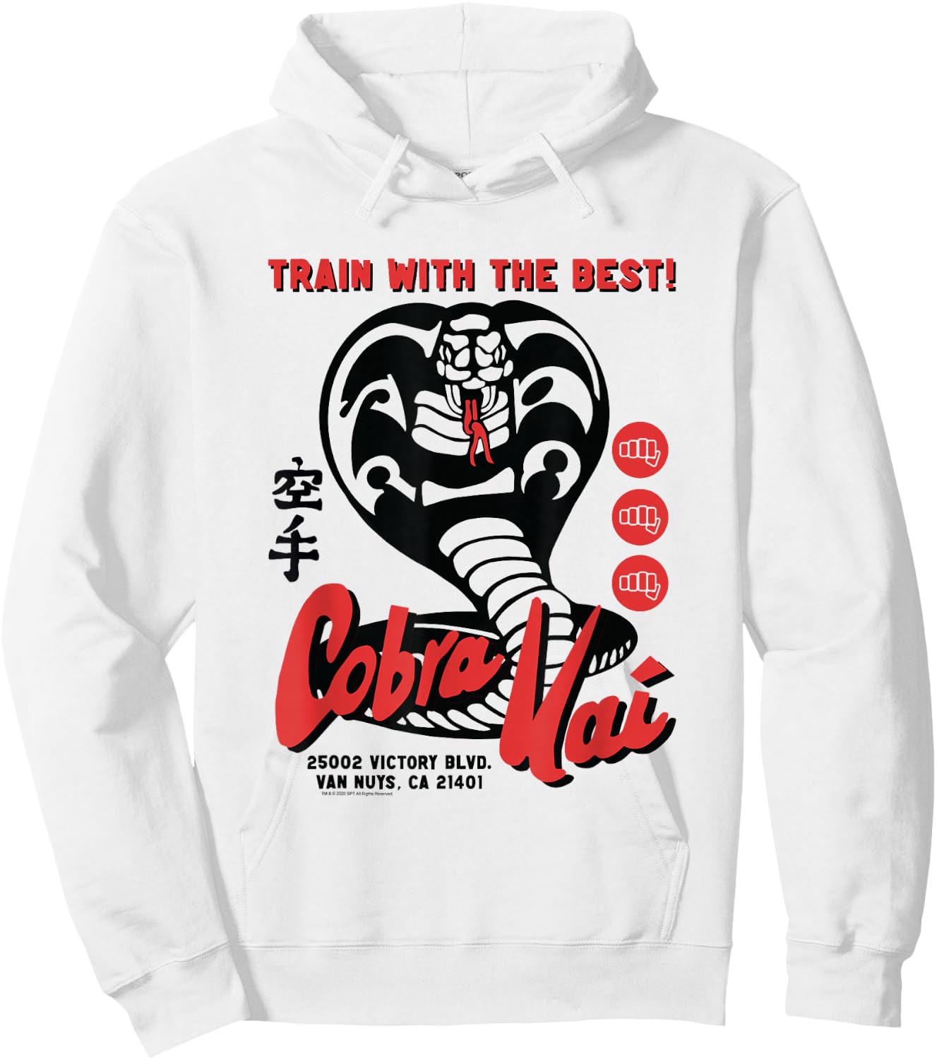 Cobra Kai Retro Ad Train with the Best TV Show Hoodie - Hoodie | White