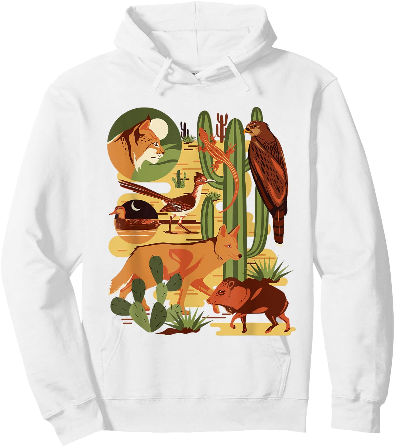 Southwestern Nature Sonoran Desert Animal Lover Hoodie - Hoodie | White