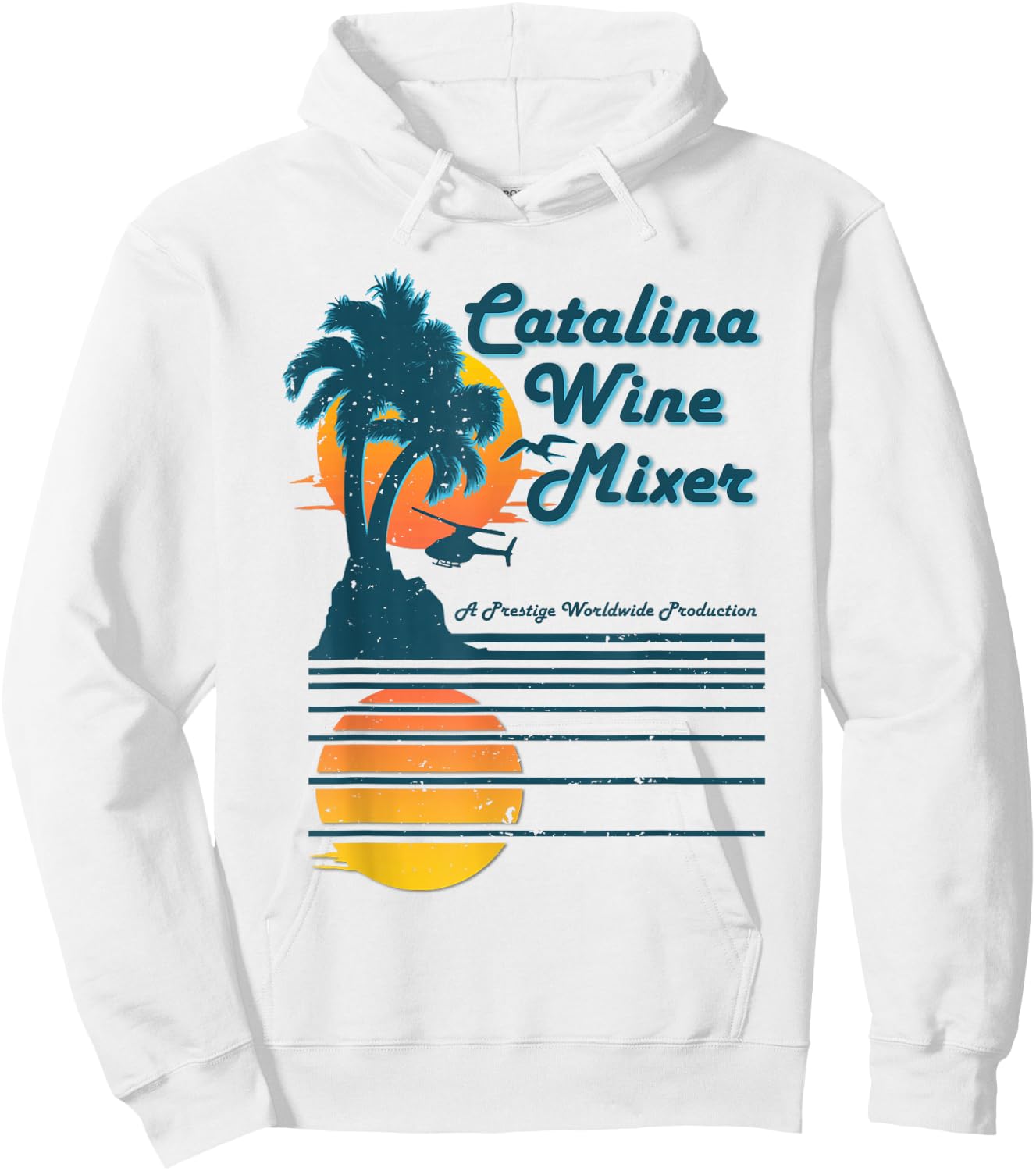 Catalina Mixer Wine Shirt Hoodie - Hoodie | White