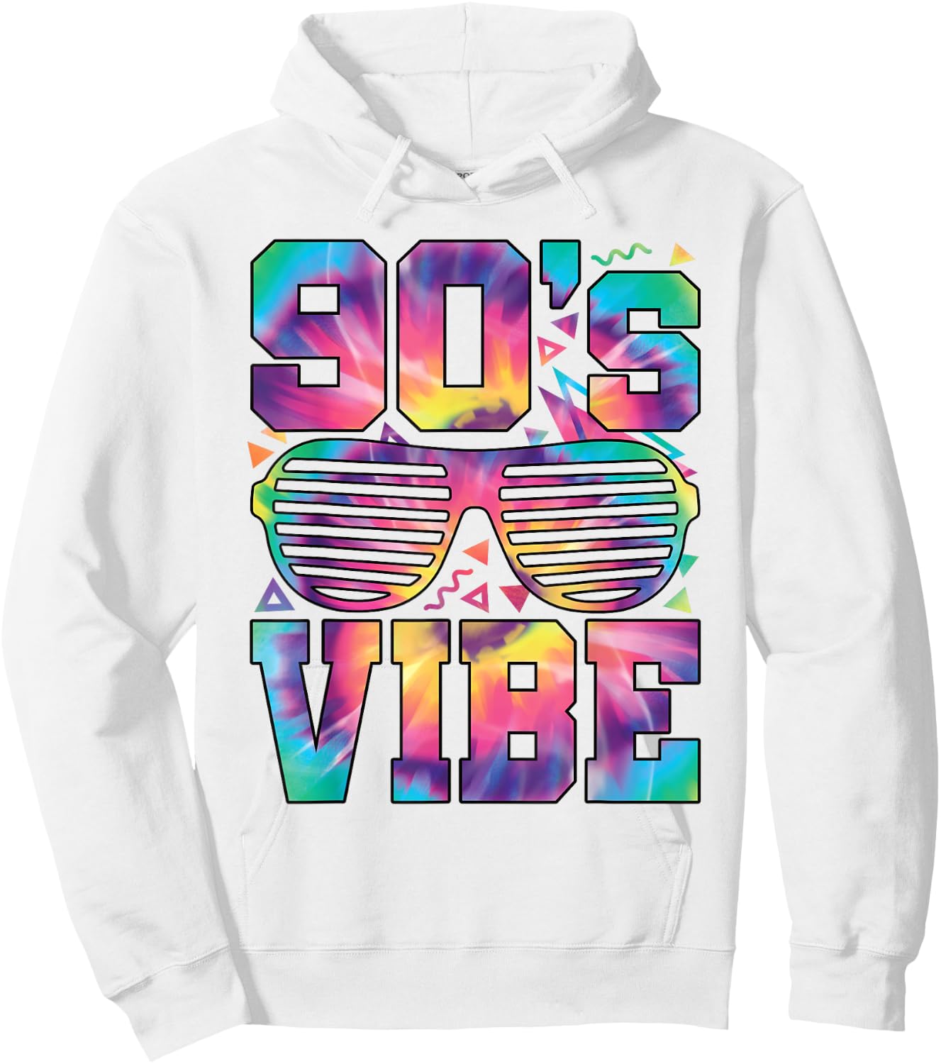 90's Vibe Retro 1990s 90s Style Disco Party Outfit Hoodie - Hoodie | White
