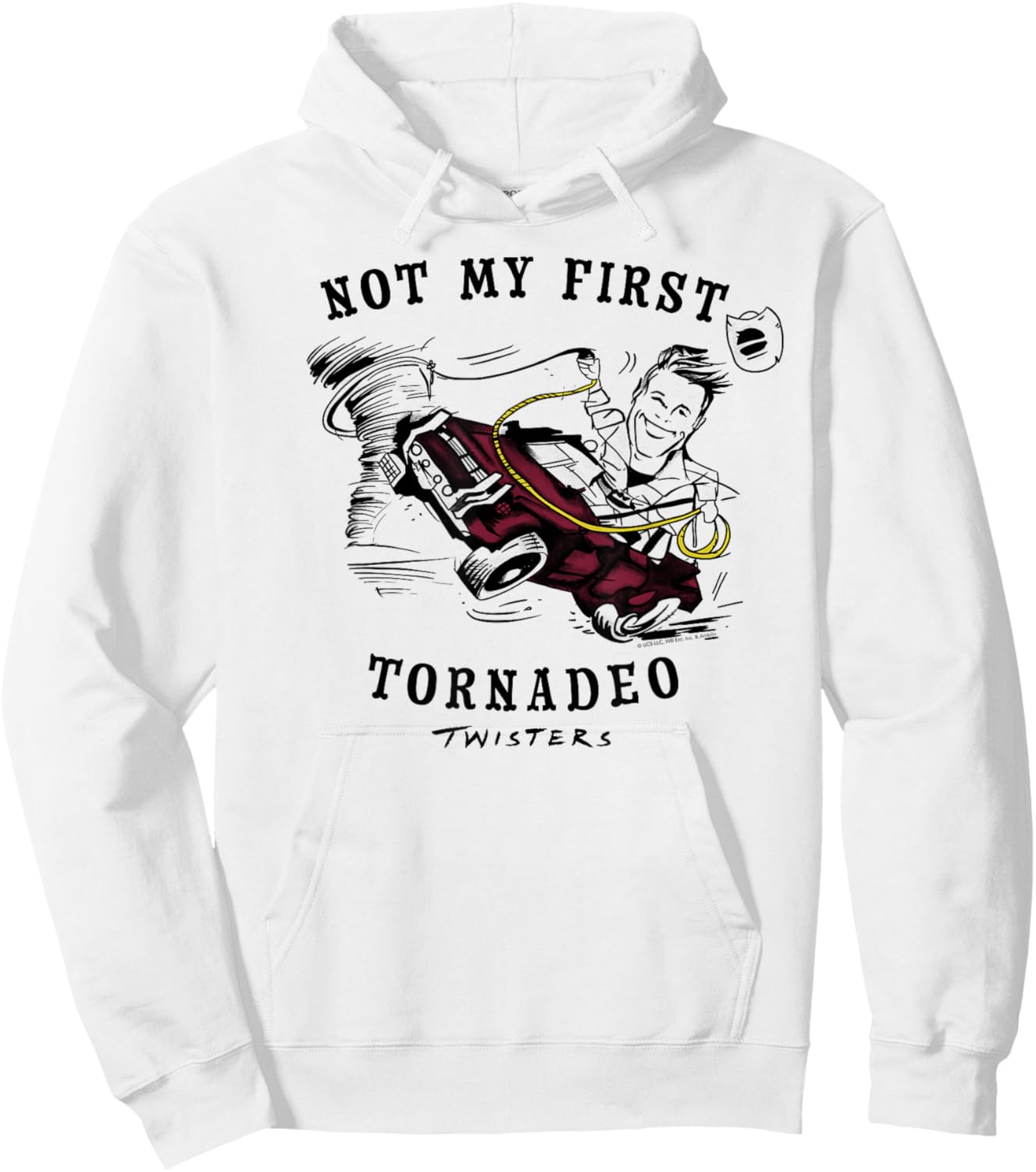 Twisters Not My First Tornadeo Hoodie - Hoodie | White