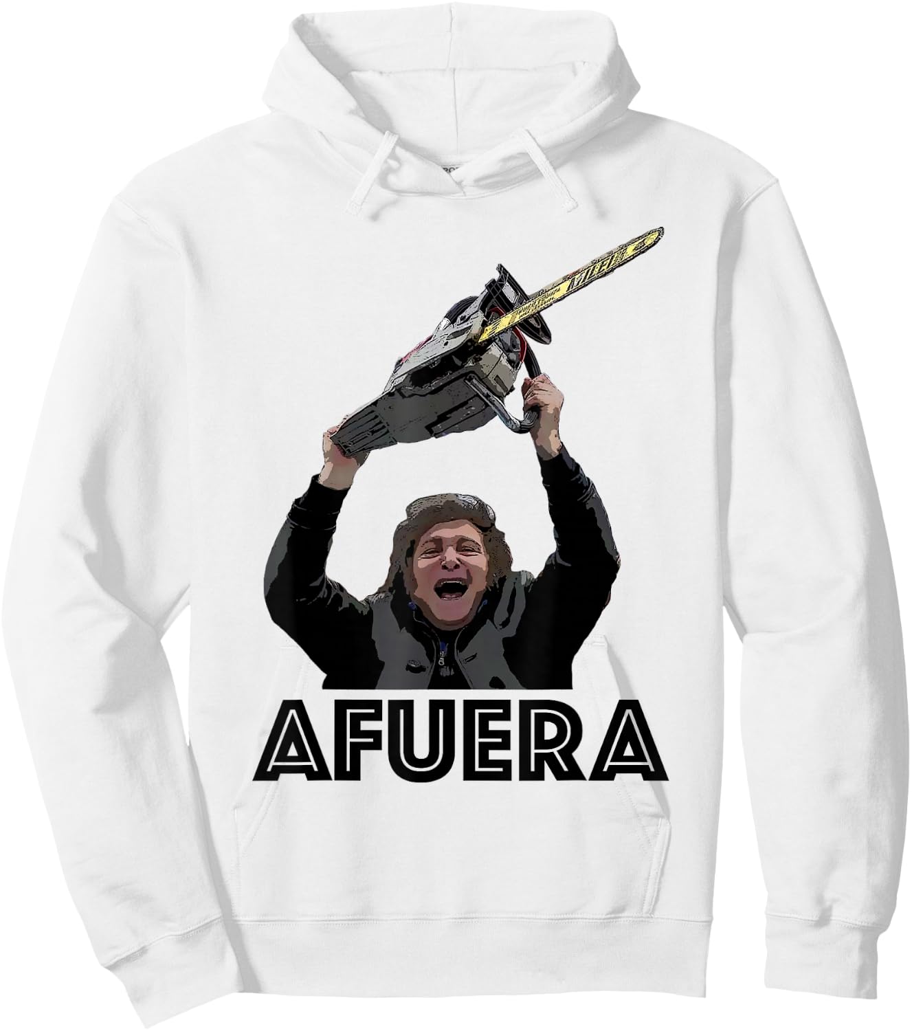 President Milei AFUERA Hoodie - Hoodie | White