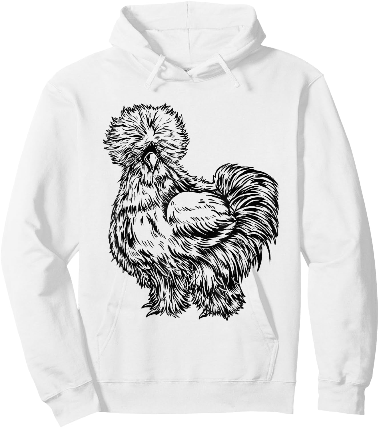Silkie Chicken Hoodie - Hoodie | White