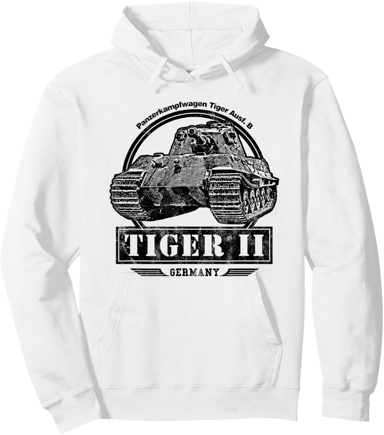 Tiger II - WW2 Tank Hoodie - Hoodie | White