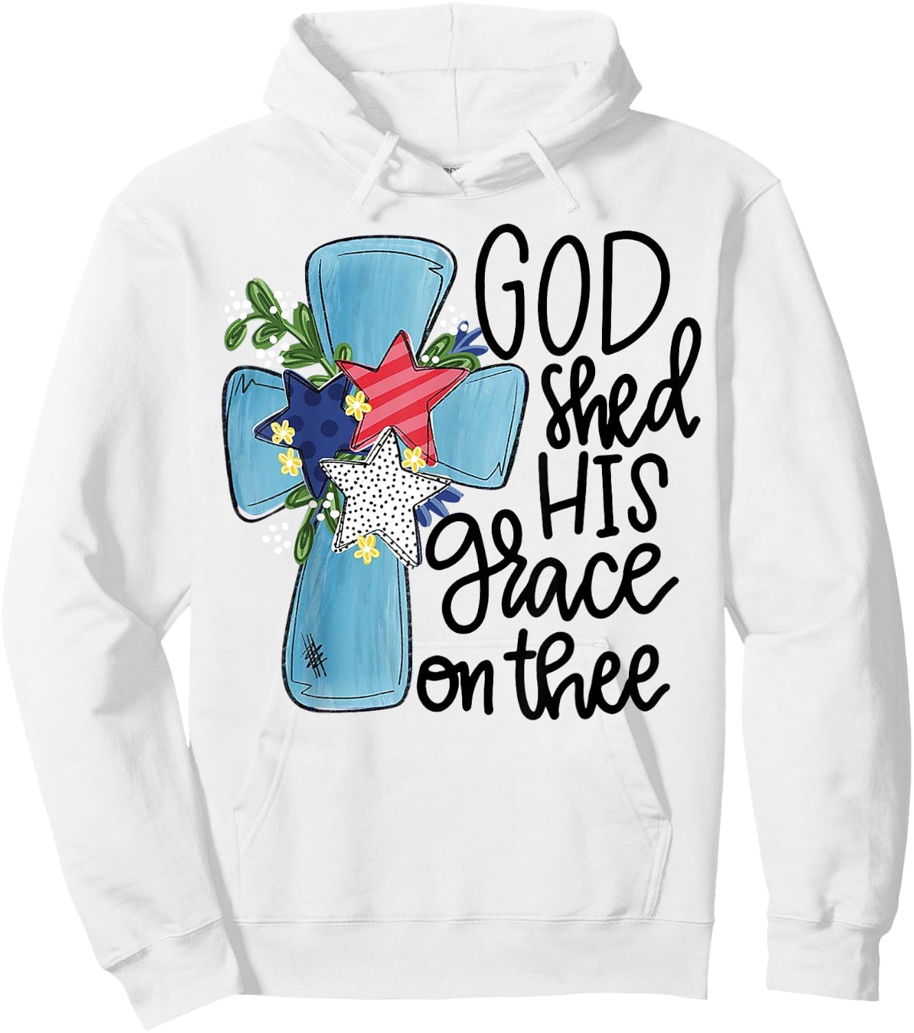 God Shed His Grace On Thee Hoodie - Hoodie | White