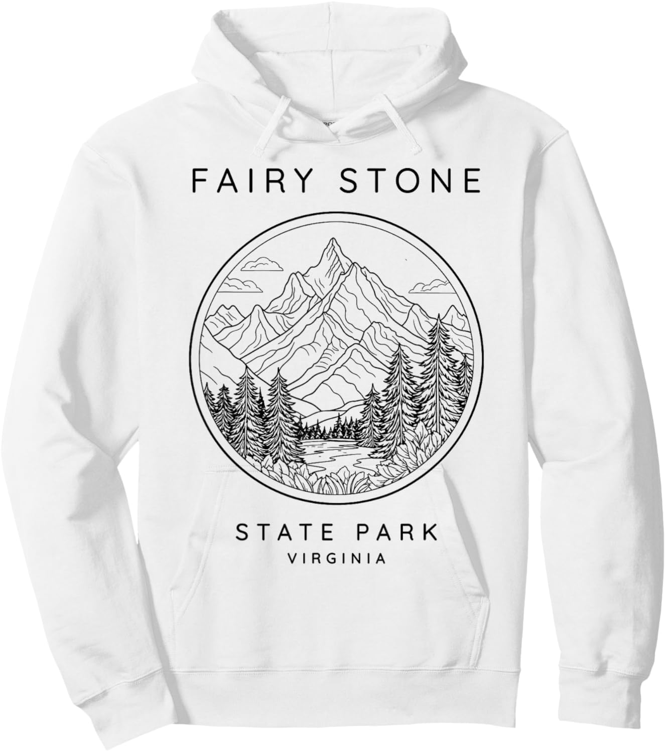 Fairy Stone State Park Vintage Hoodie - Hoodie | White