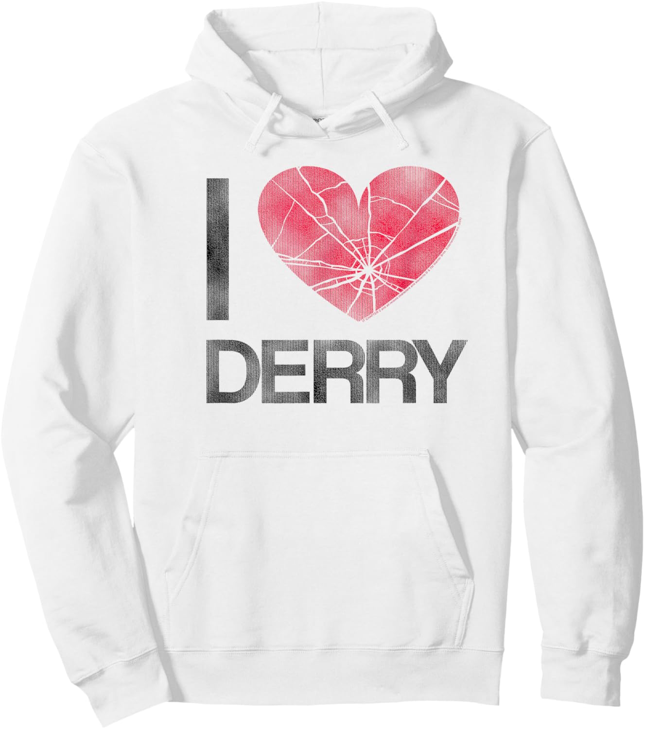It I Heart Derry Stephen King Horror Hoodie - Hoodie | White
