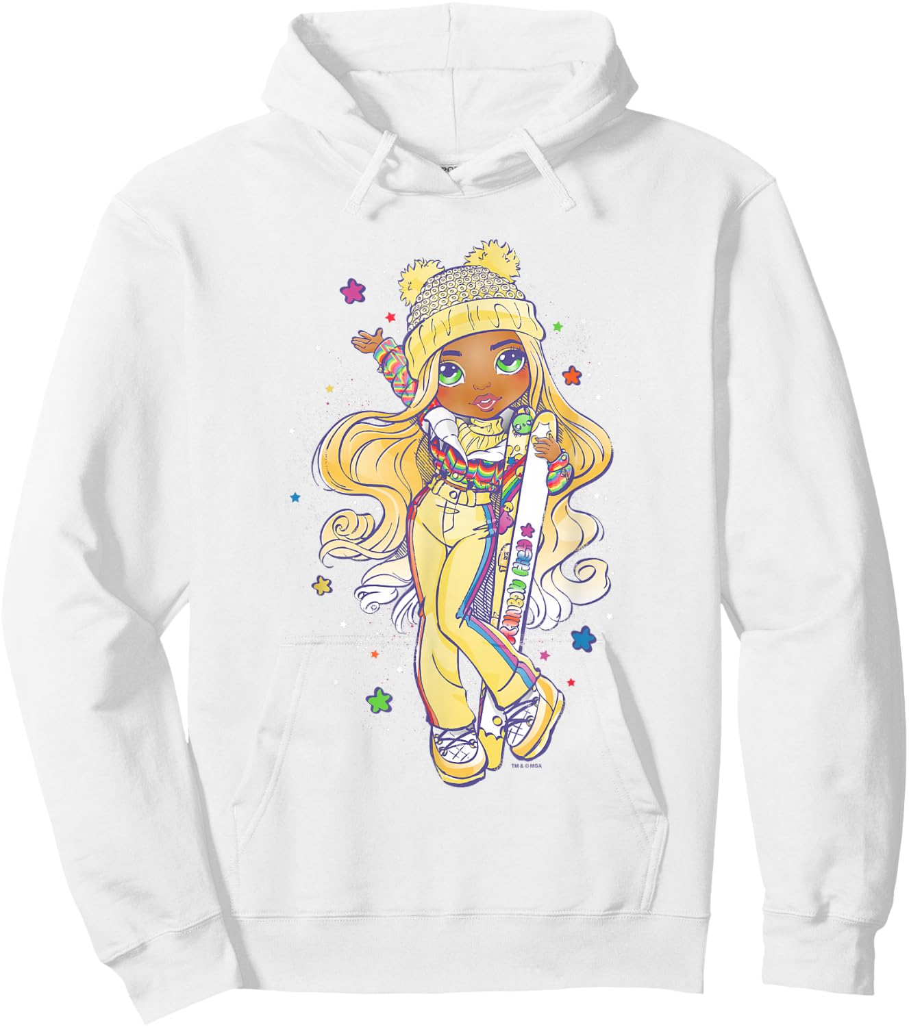 Rainbow High Sunny Madison Ice Skiing Clothes Vintage Hoodie - Hoodie | White