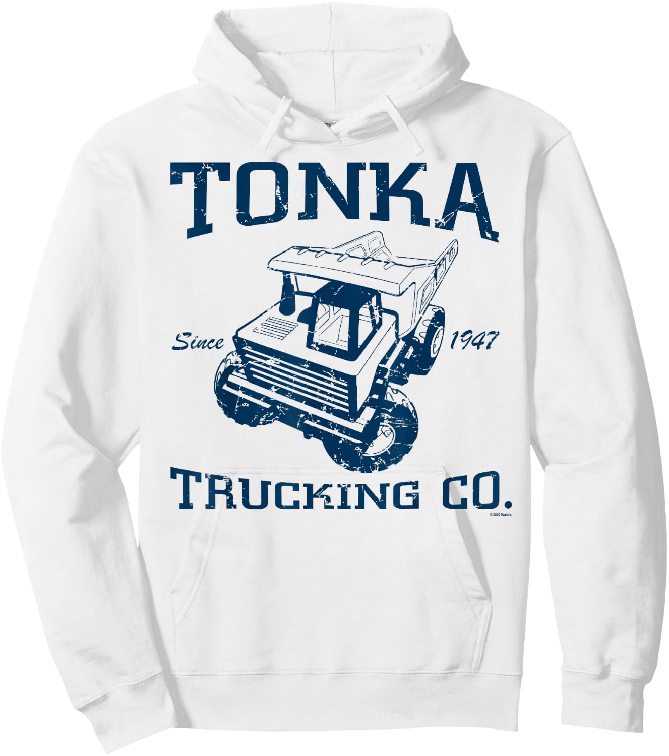 Tonka Trucking Co. Since 1947 Vintage Trucker Logo Hoodie - Hoodie | White