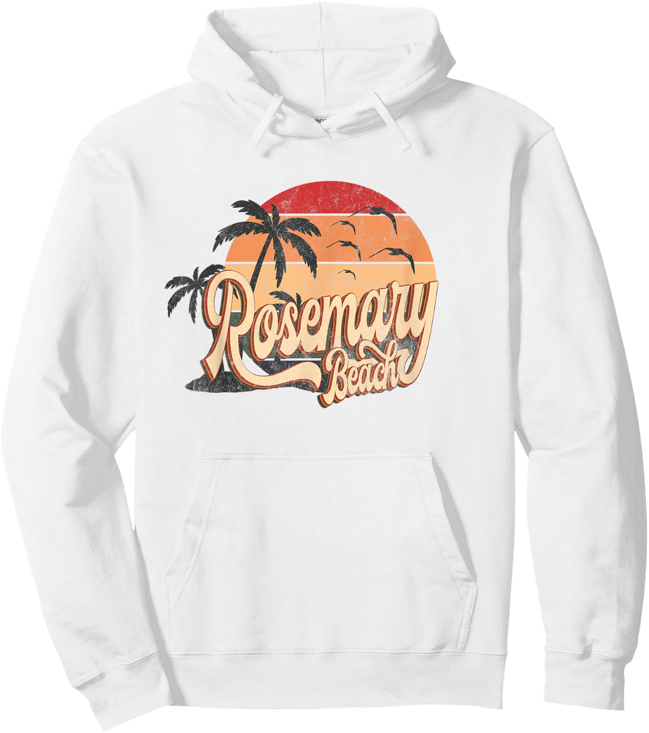 Rosemary Florida US Beach Summer Sun Vintage Retro 70s 80s s Men Women Kids Hoodie - Hoodie | White