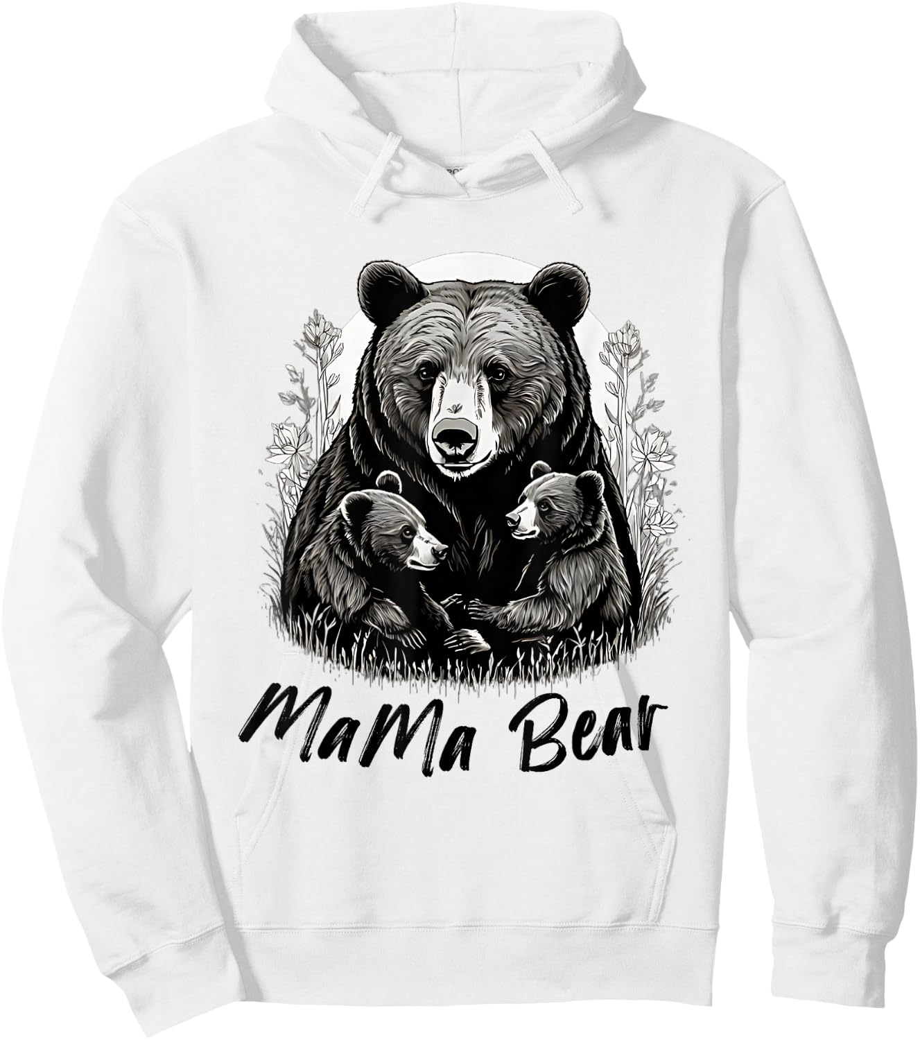 Mama Bear 2 Baby Cubs Mothers Day Family Bear Baby Newborn Hoodie - Hoodie | White
