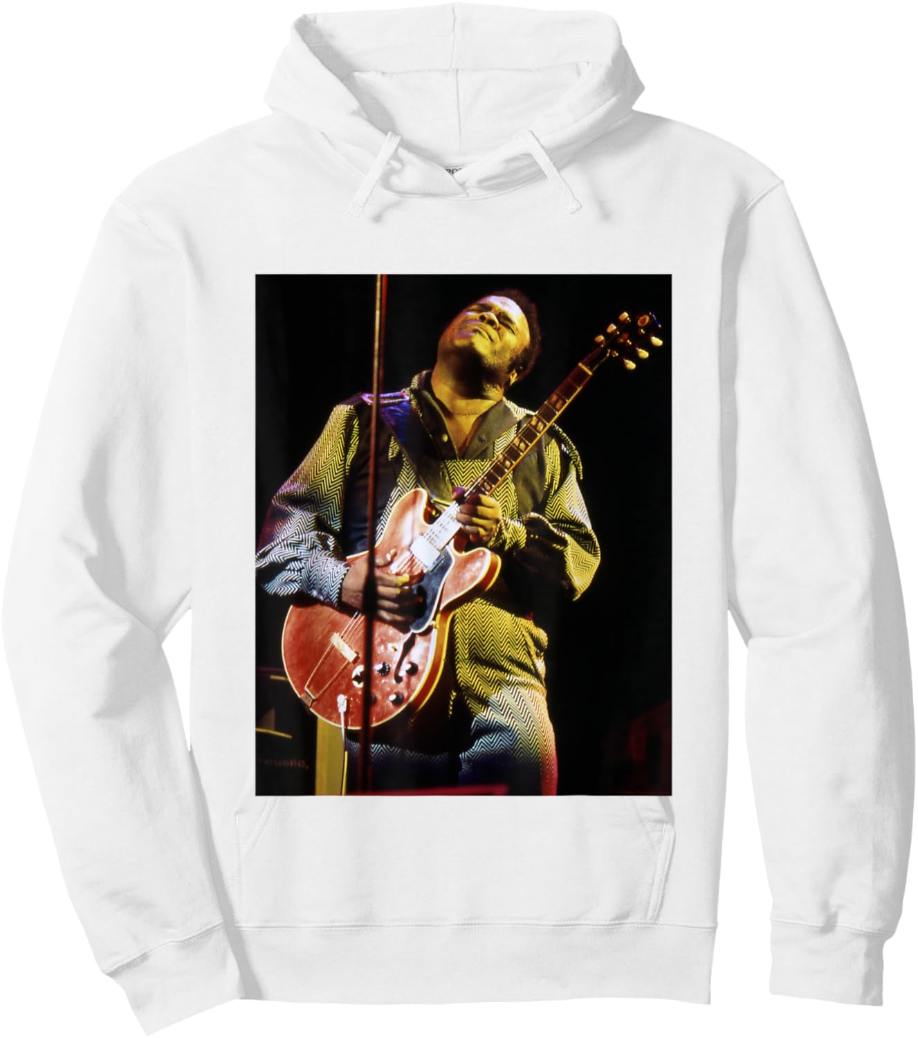 Freddie King Playing Guitar Live By Everard Smith Hoodie - Hoodie | White