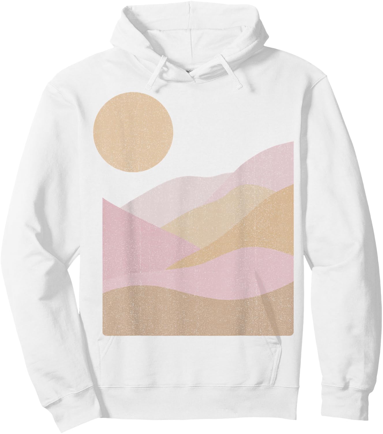 Trendy Minimal Hills Hoodie - Hoodie | White
