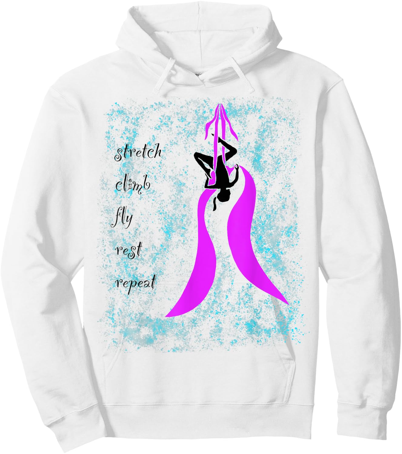 Aerial Yoga Silks Kid Child Hoodie - Hoodie | White