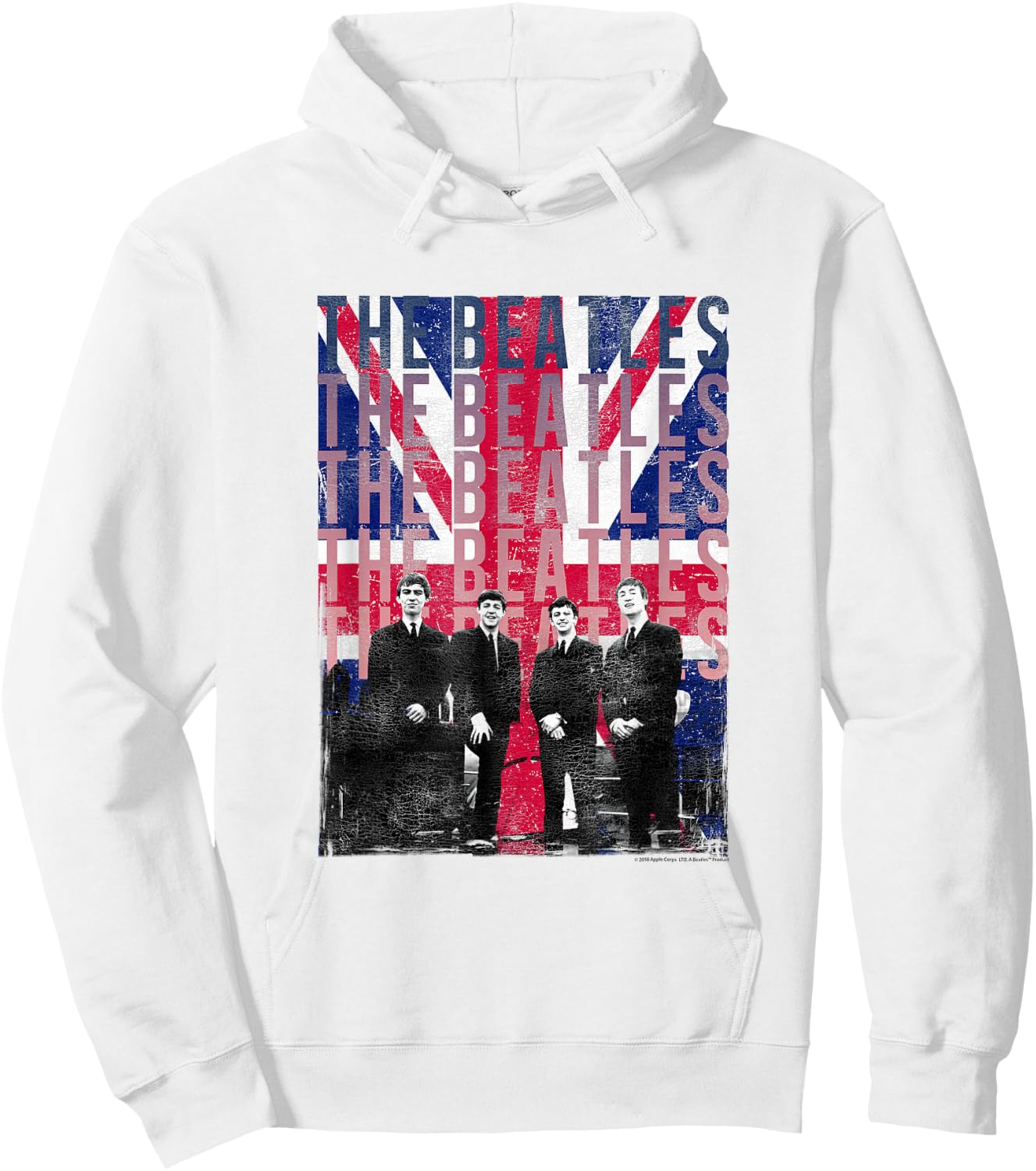 The Beatles Liverpool Flag Hoodie - Hoodie | White
