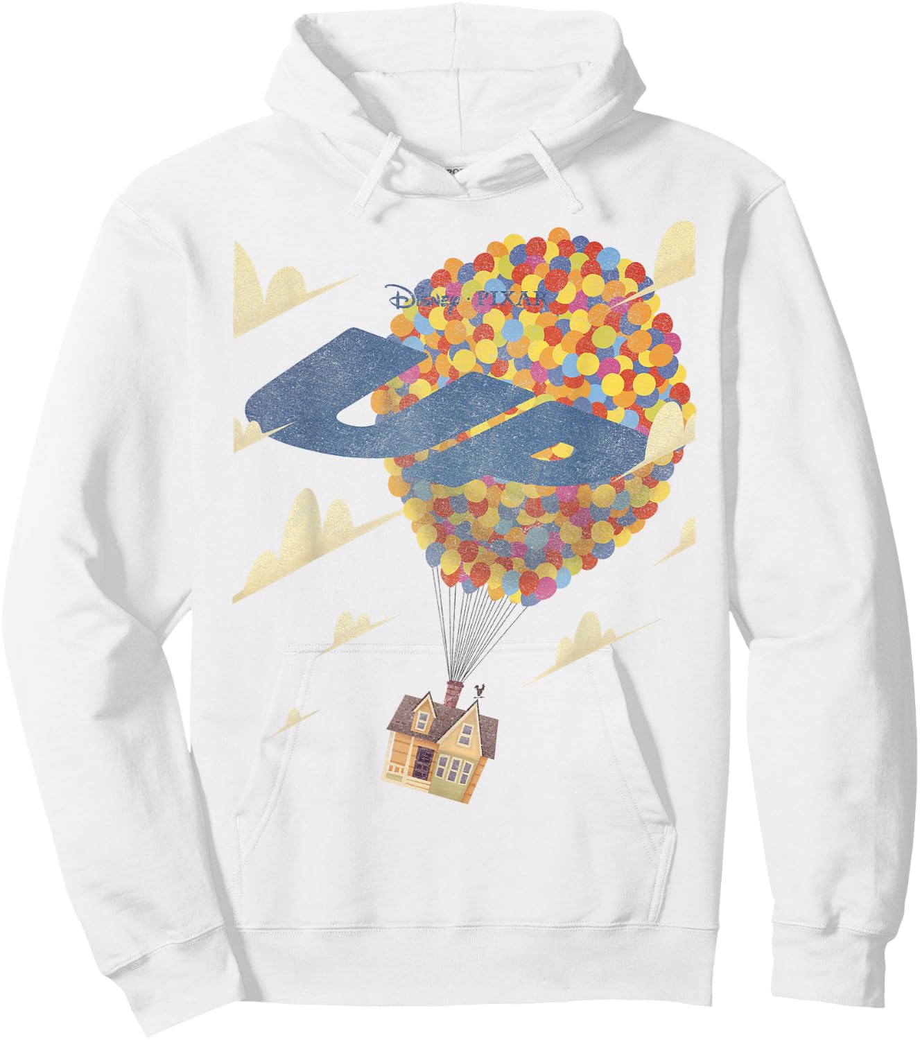 Disney Pixar Up Retro House Logo Hoodie - Hoodie | White
