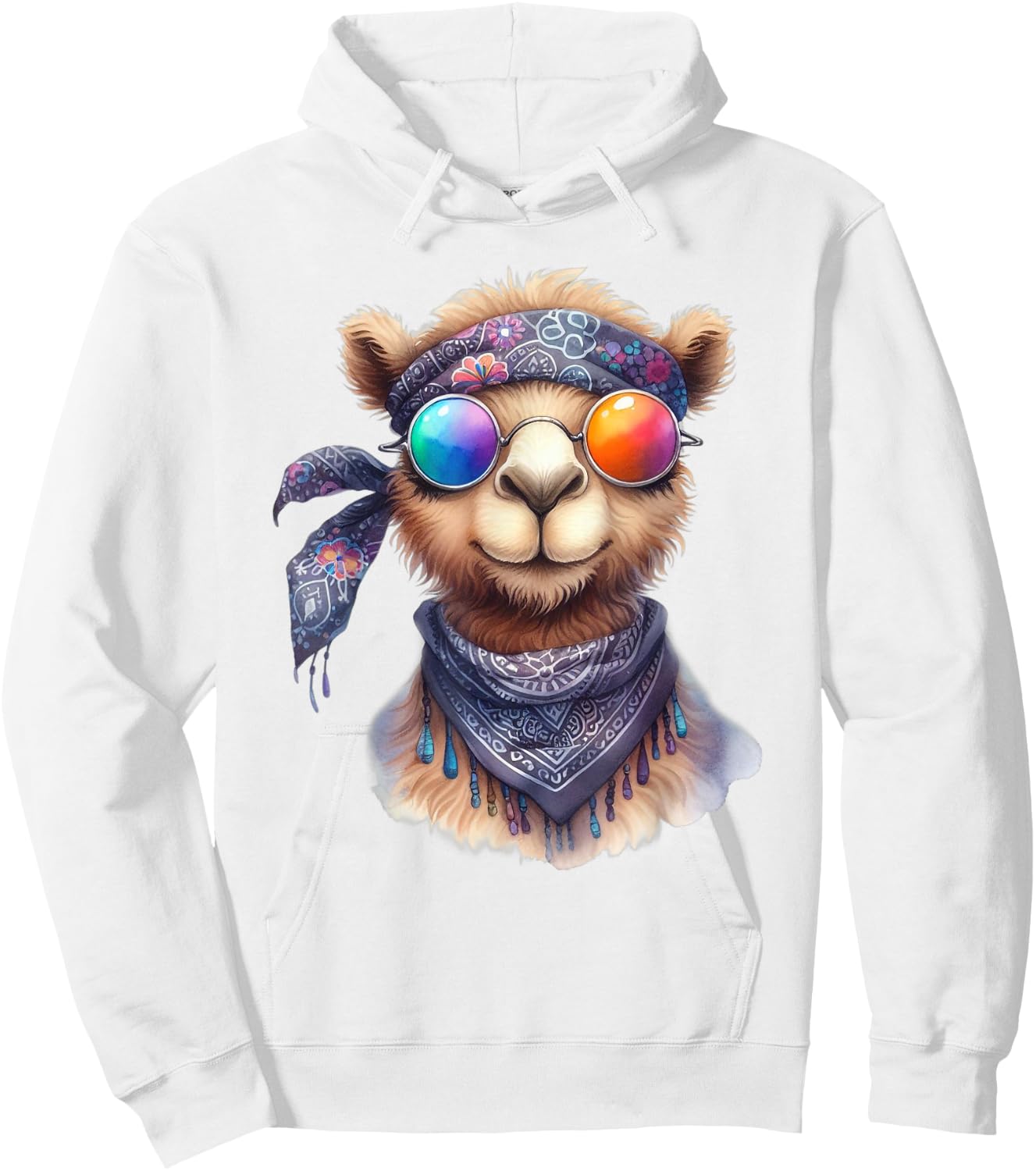 Hippie Camel Funny , Shirt Men Women Kids Hoodie - Hoodie | White