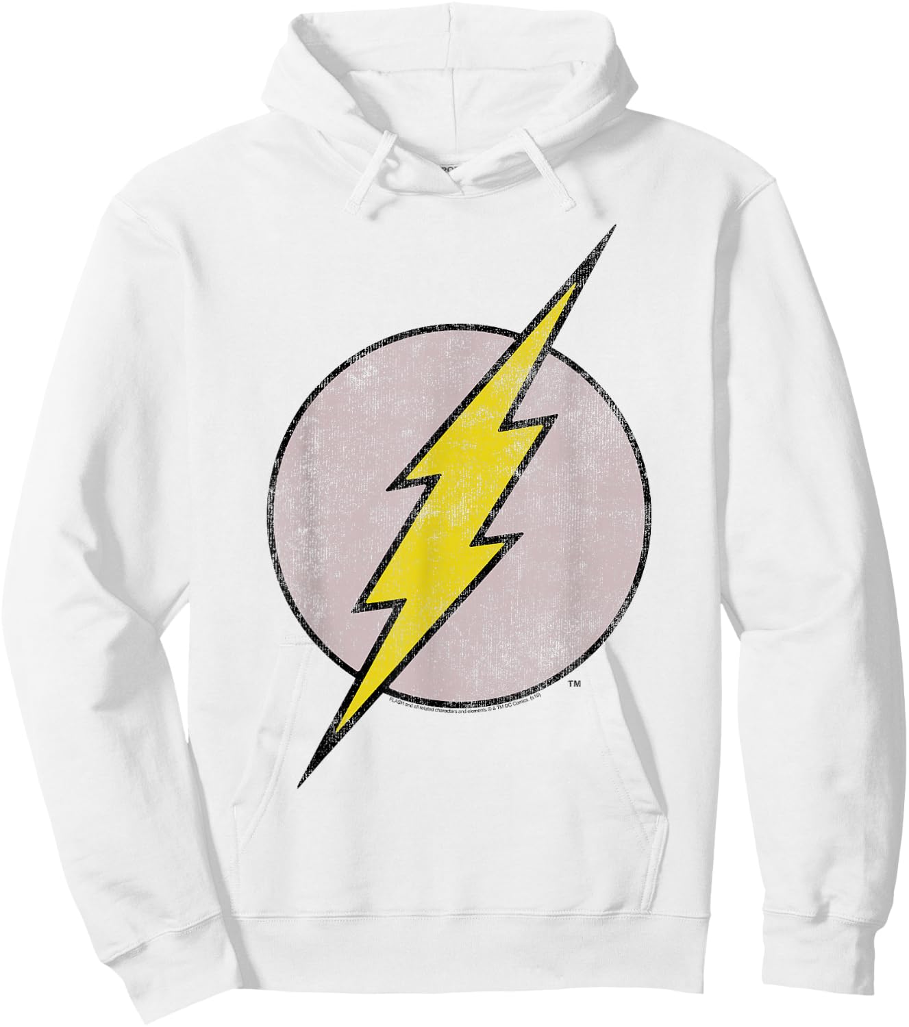 DC Comics Flash Old Flash Logo Small Hoodie - Hoodie | White