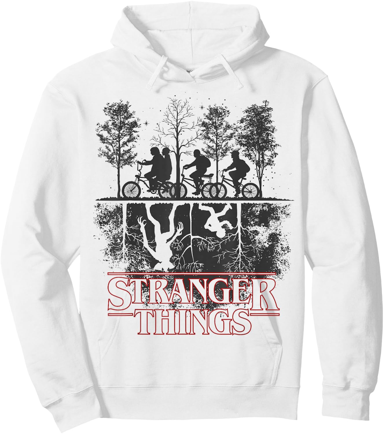 Stranger Things The Upside Down Logo Hoodie - Hoodie | White