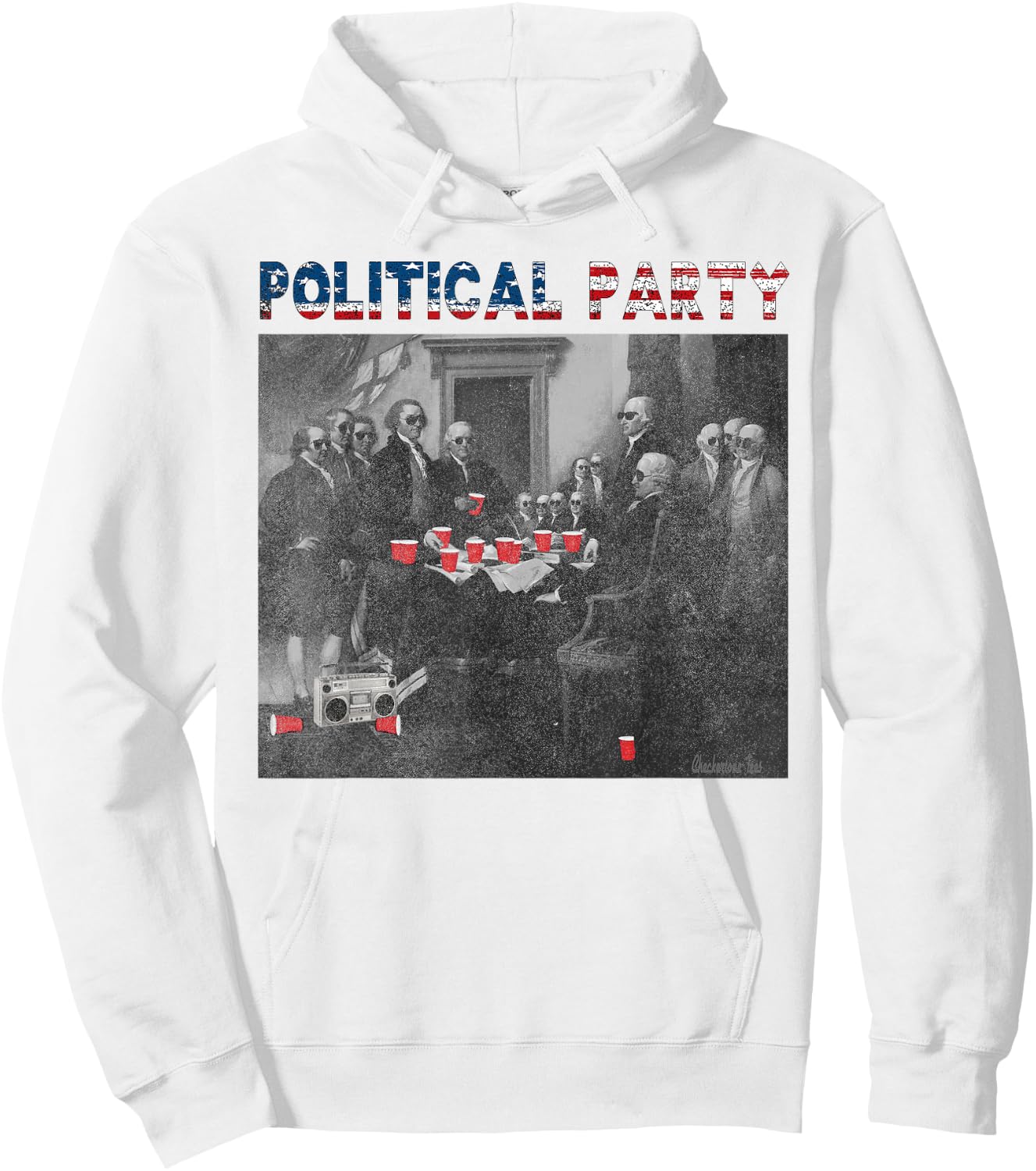 Political Party Funny Historical Beer Lovers Campaign Rally Hoodie - Hoodie | White
