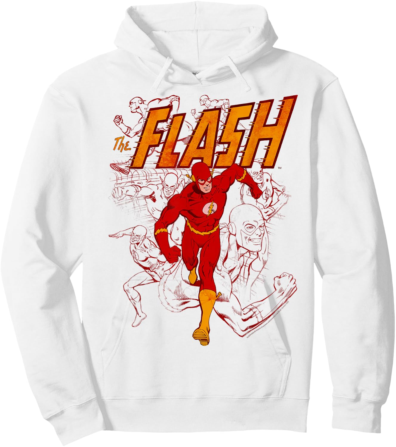 DC Comics The Flash Collage Mashup Hoodie - Hoodie | White