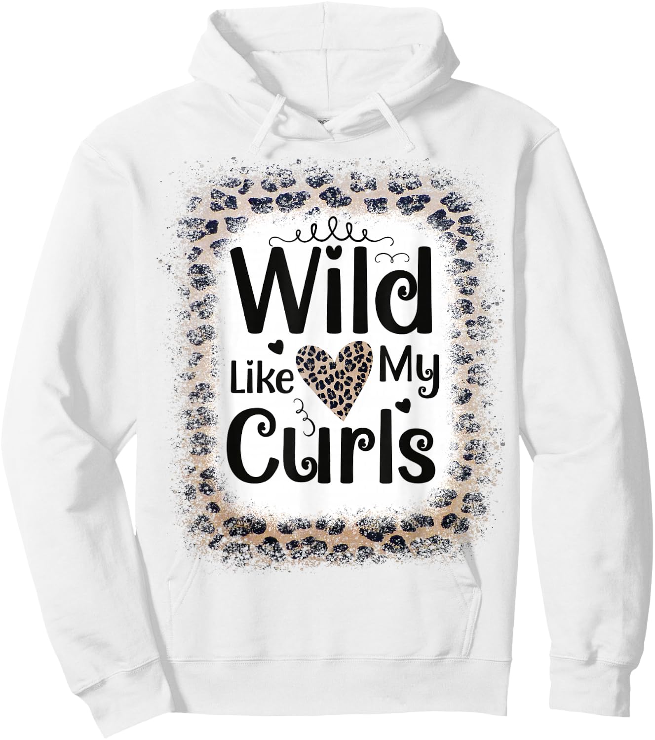 Toddler Girls Wild Like My Curls Funny Curly Hair Hoodie - Hoodie | White