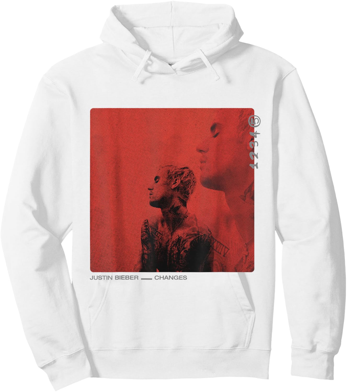 Justine Bieber Red Cover Hoodie - Hoodie | White