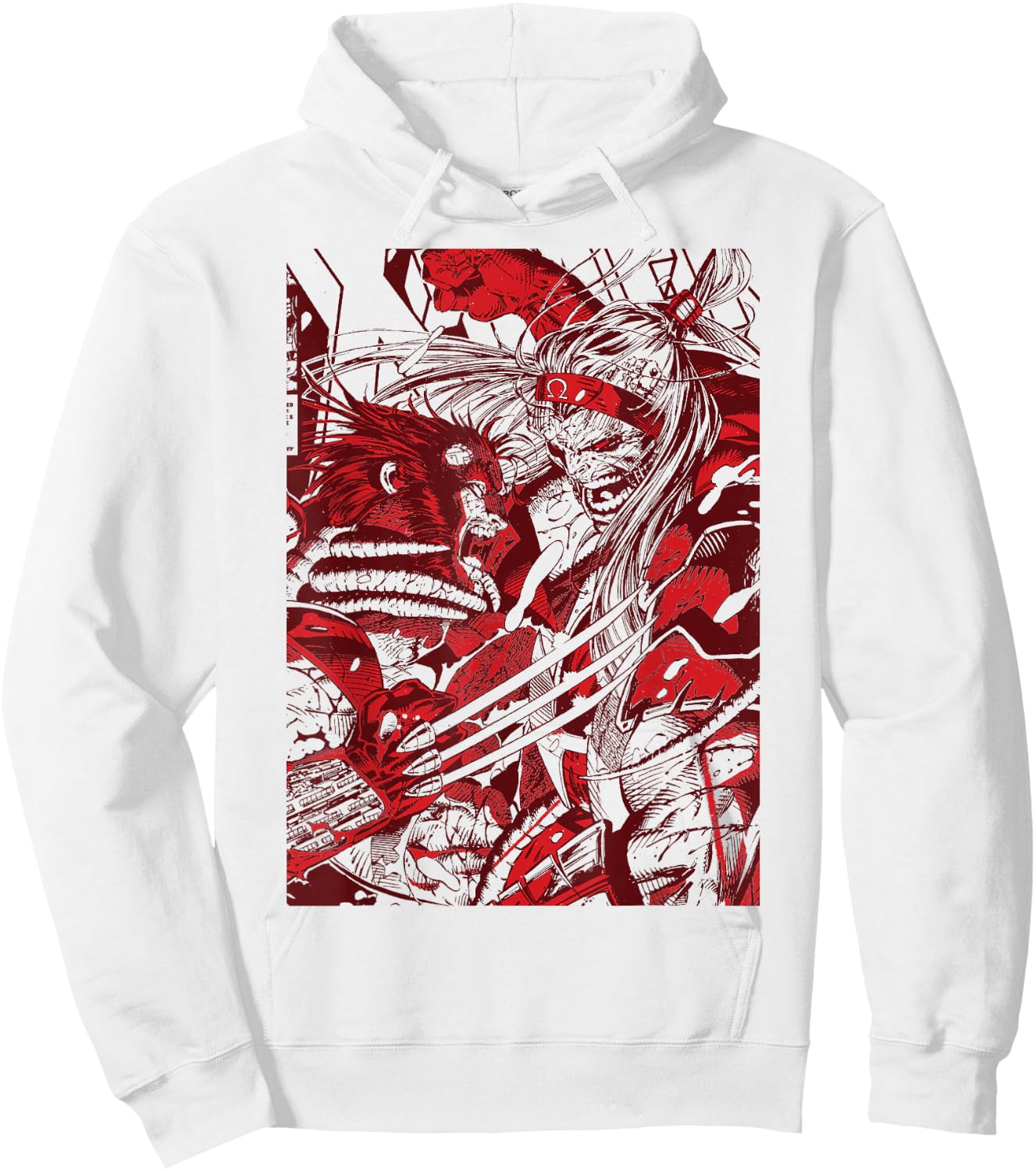 Marvel Omega Red Vs. Wolverine Hoodie - Hoodie | White