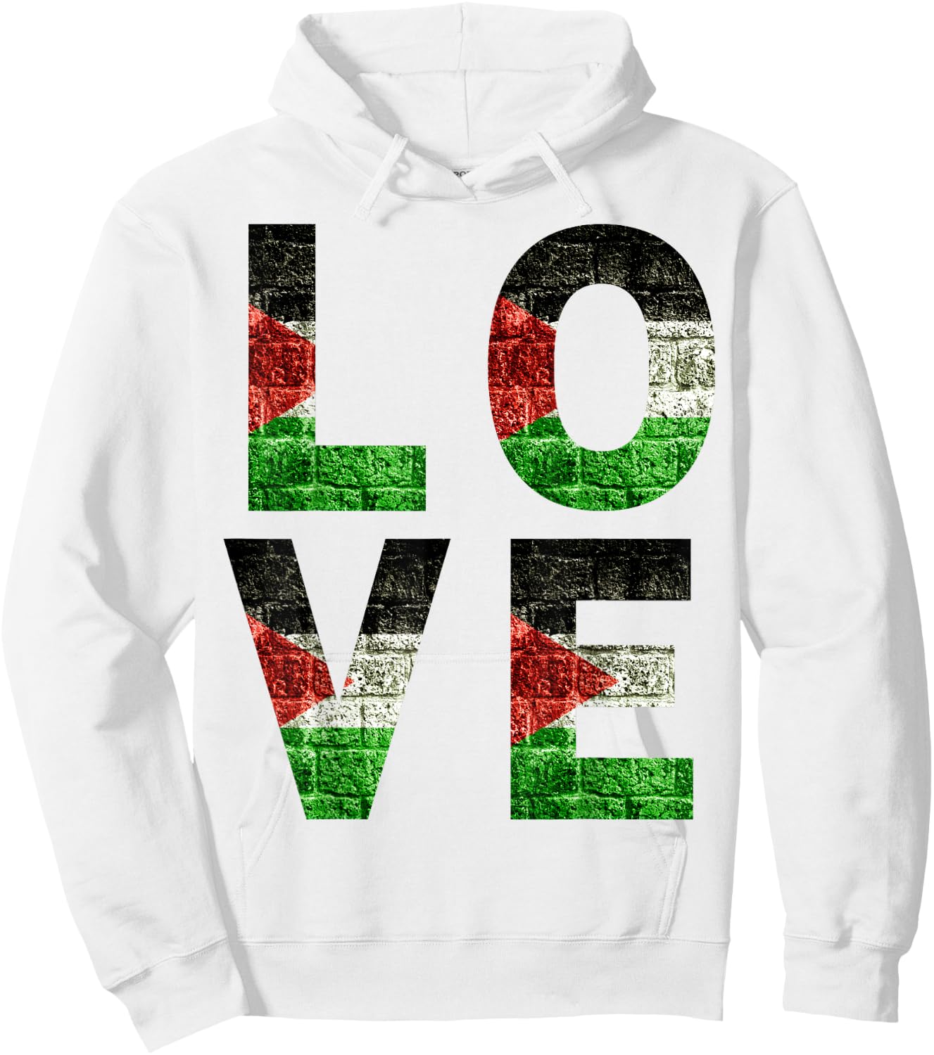Palestine Love Flag Men Women Kids Toddlers Boys & Girls Luv Hoodie - Hoodie | White