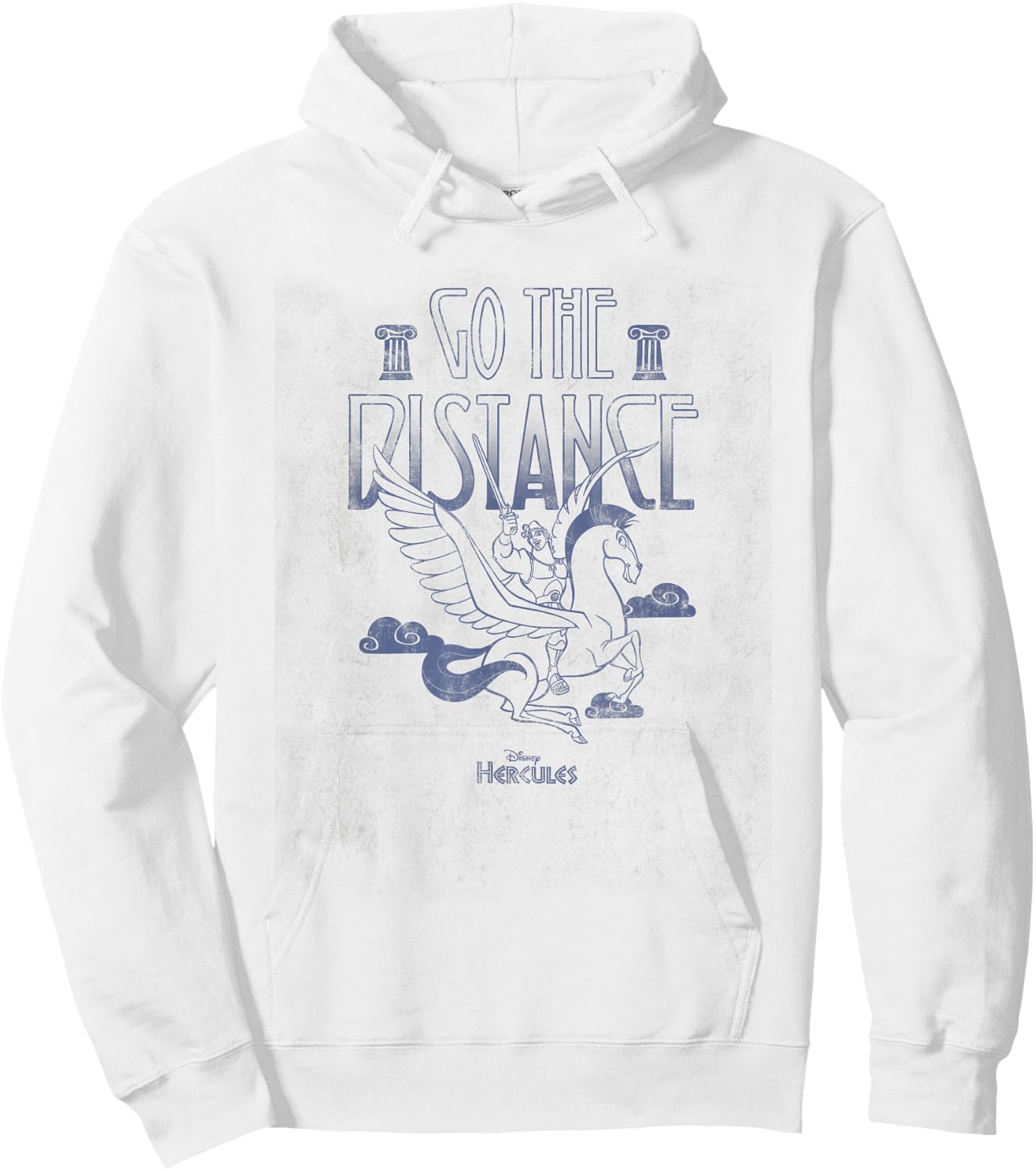 Disney Hercules Go The Distance Pegasus & Hercules Hoodie - Hoodie | White