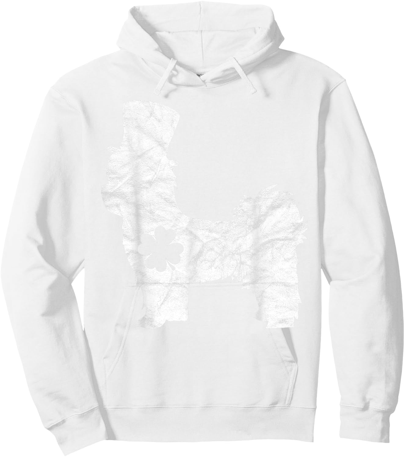 Retro Shih Tzu Hat Gift Irish Shamrock Dog St Patrick's Day Hoodie - Hoodie | White