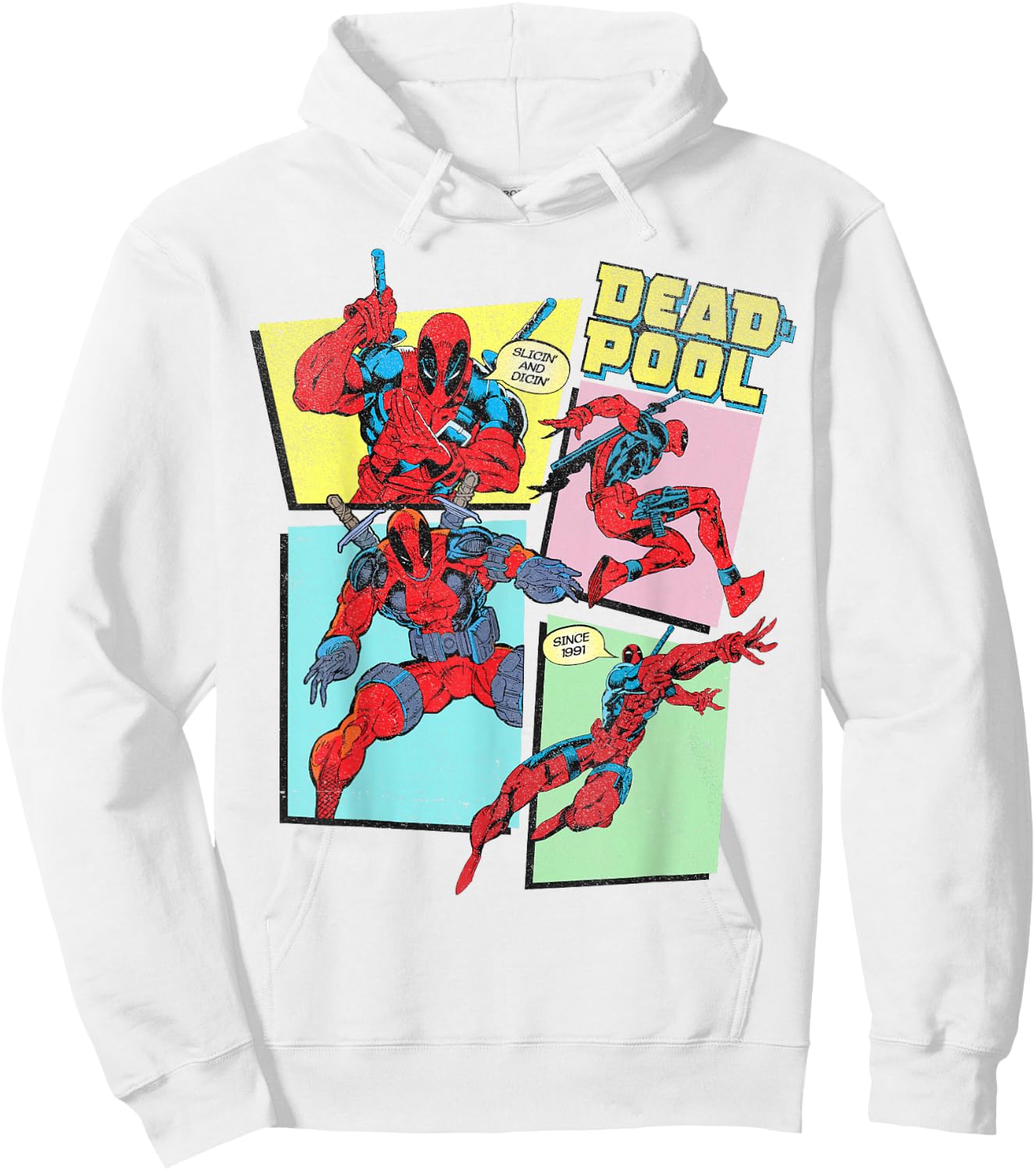 Marvel Deadpool 30th Slicin' And Dicin' Since 1991 Hoodie - Hoodie | White