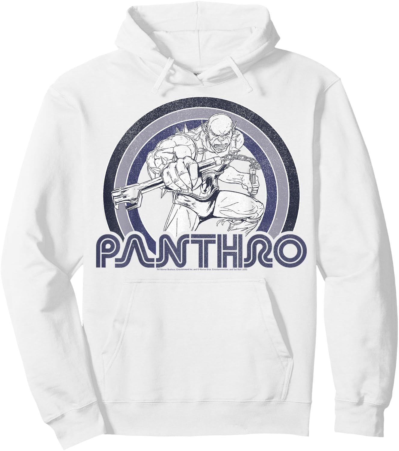 Thundercats Panthro Retro Rainbow Hoodie - Hoodie | White