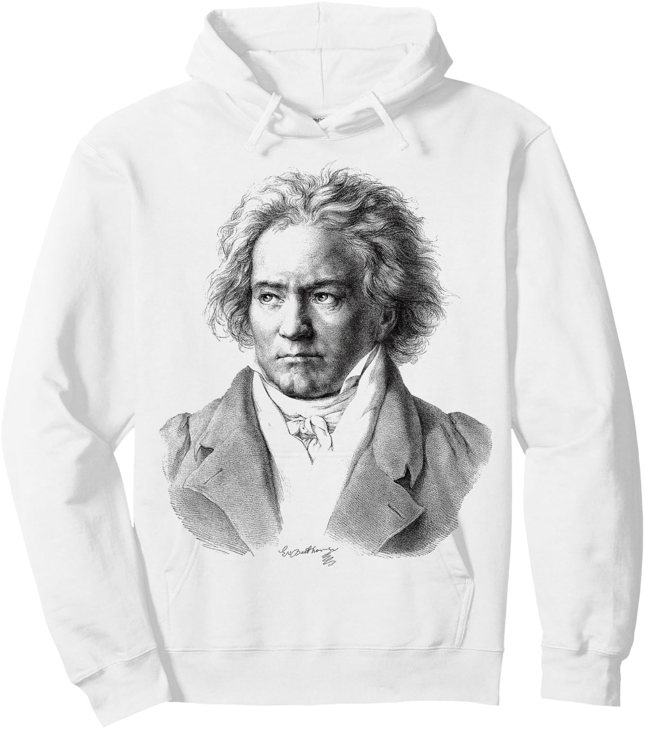 Beethoven Ludwig van Beethoven Hoodie - Hoodie | White