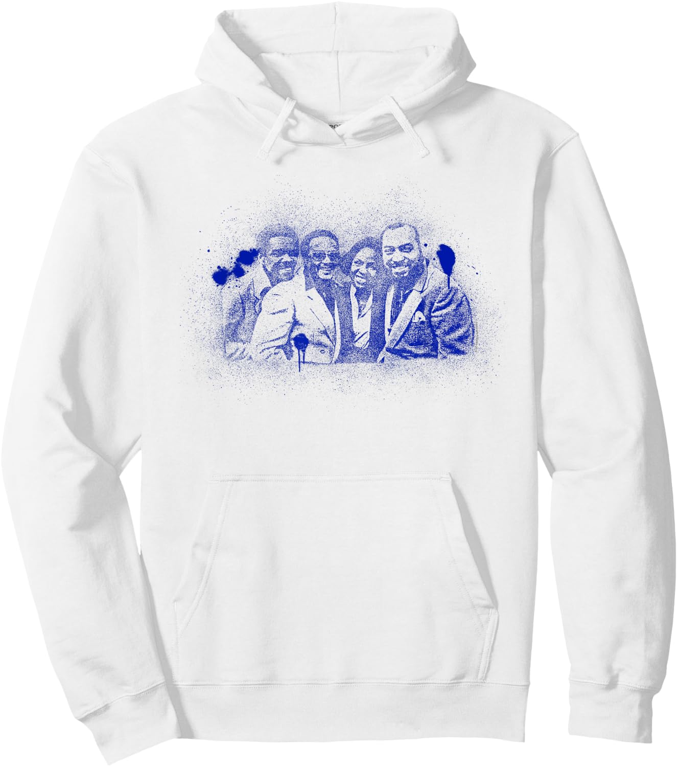 TV Times Gladys Knight And The Pips 1980 Paint Splatter Hoodie - Hoodie | White