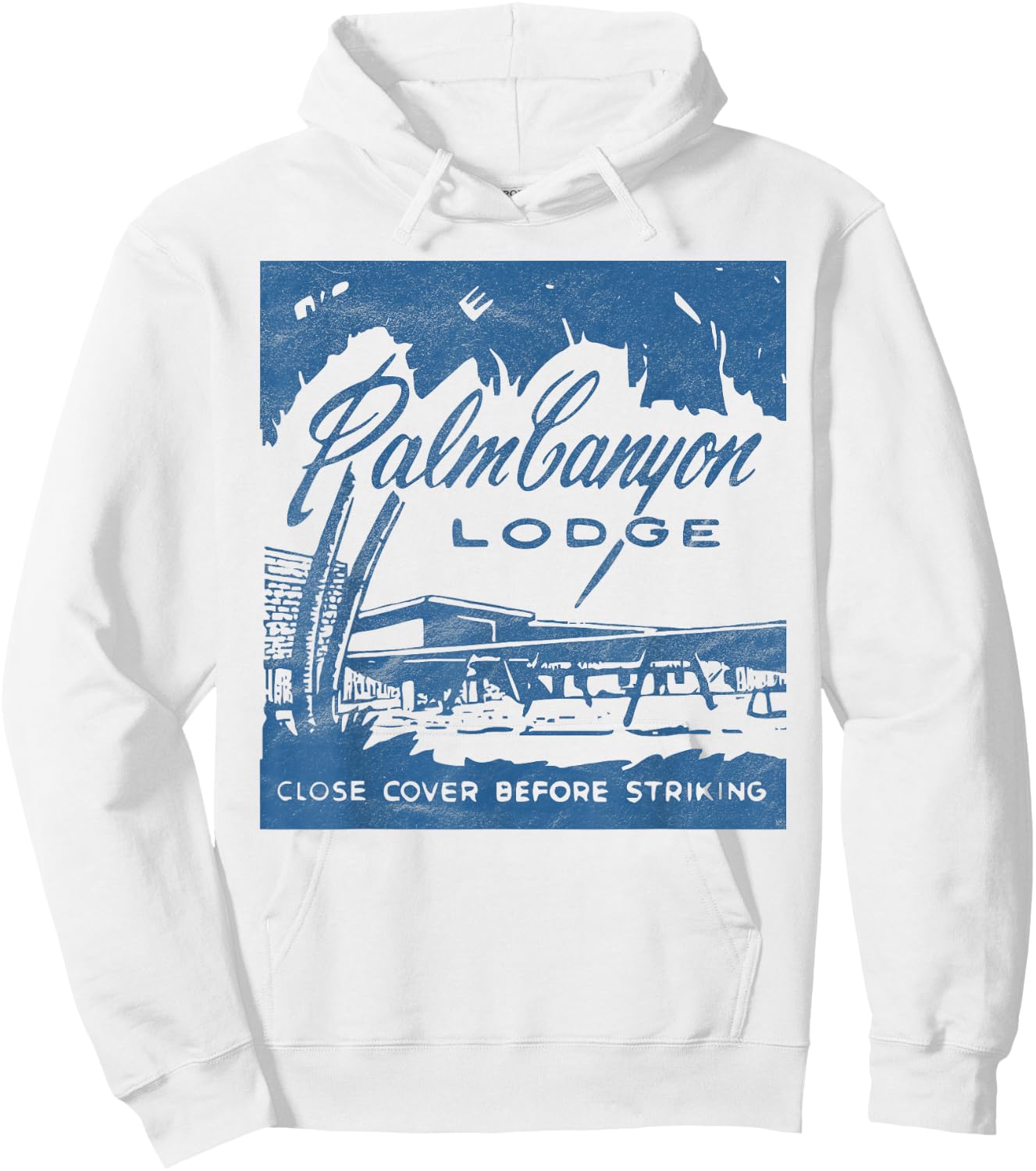 Vintage Hotel 60s Retro Style / Matchbook Art Hoodie - Hoodie | White