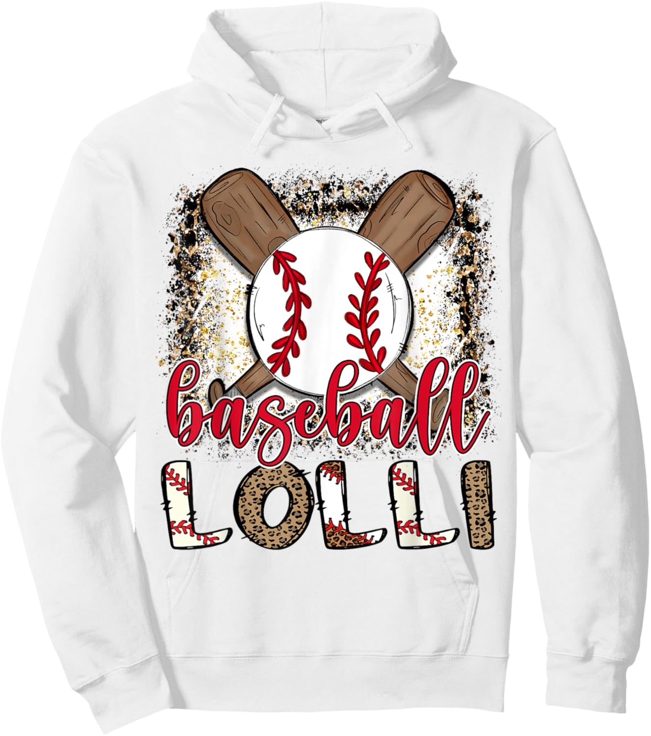 Baseball Lolli Leopard Proud Ball Lolli Hoodie - Hoodie | White
